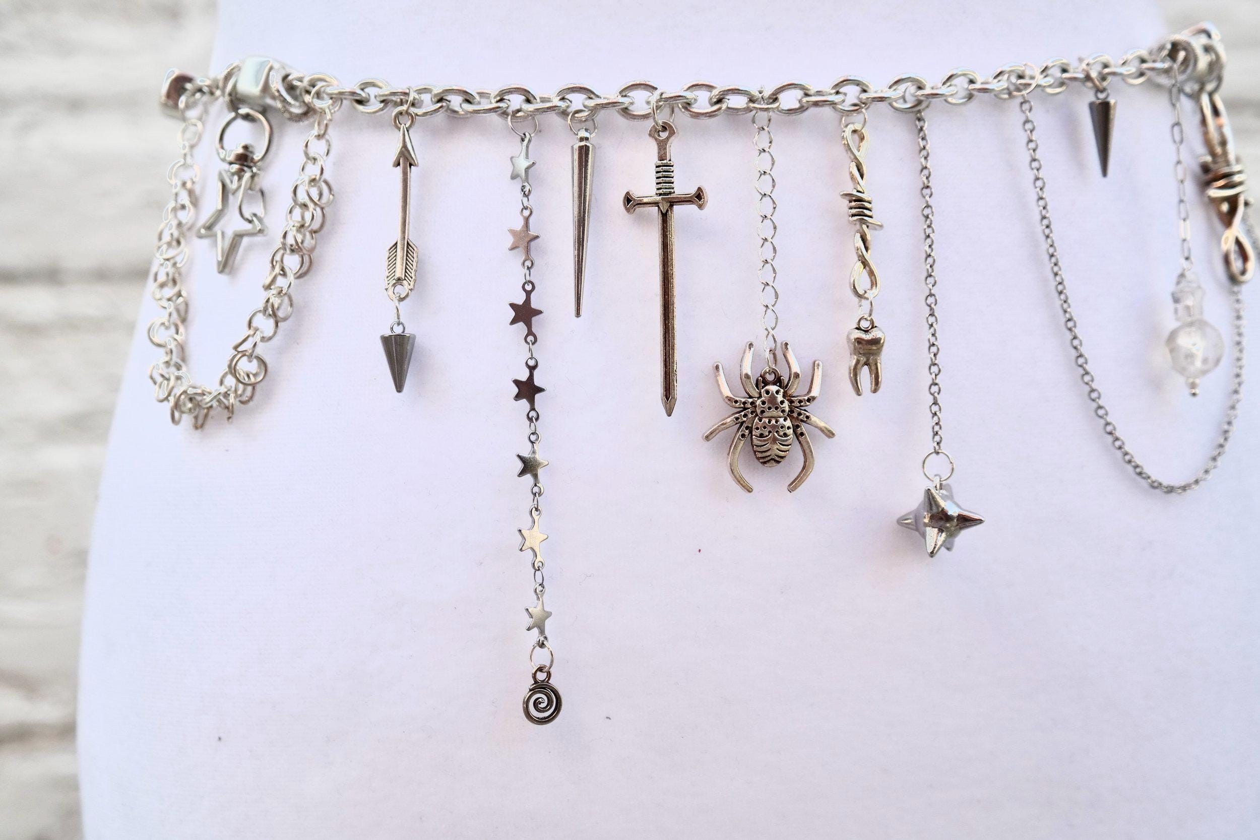 Handmade Edgy Silver Waist Chain Size ONE SIZE - 4 Thumbnail
