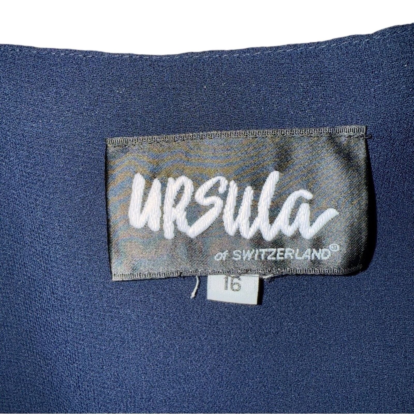 Other Ursula Elegant Navy Blue Sleeveless Top Size XXL / US 16-18 / IT 52-54 - 3 Thumbnail