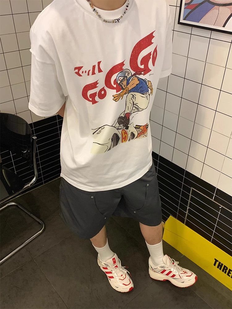 Japanese Brand Speed Racer White Tee Size US XXL / EU 58 / 5 - 2 Thumbnail