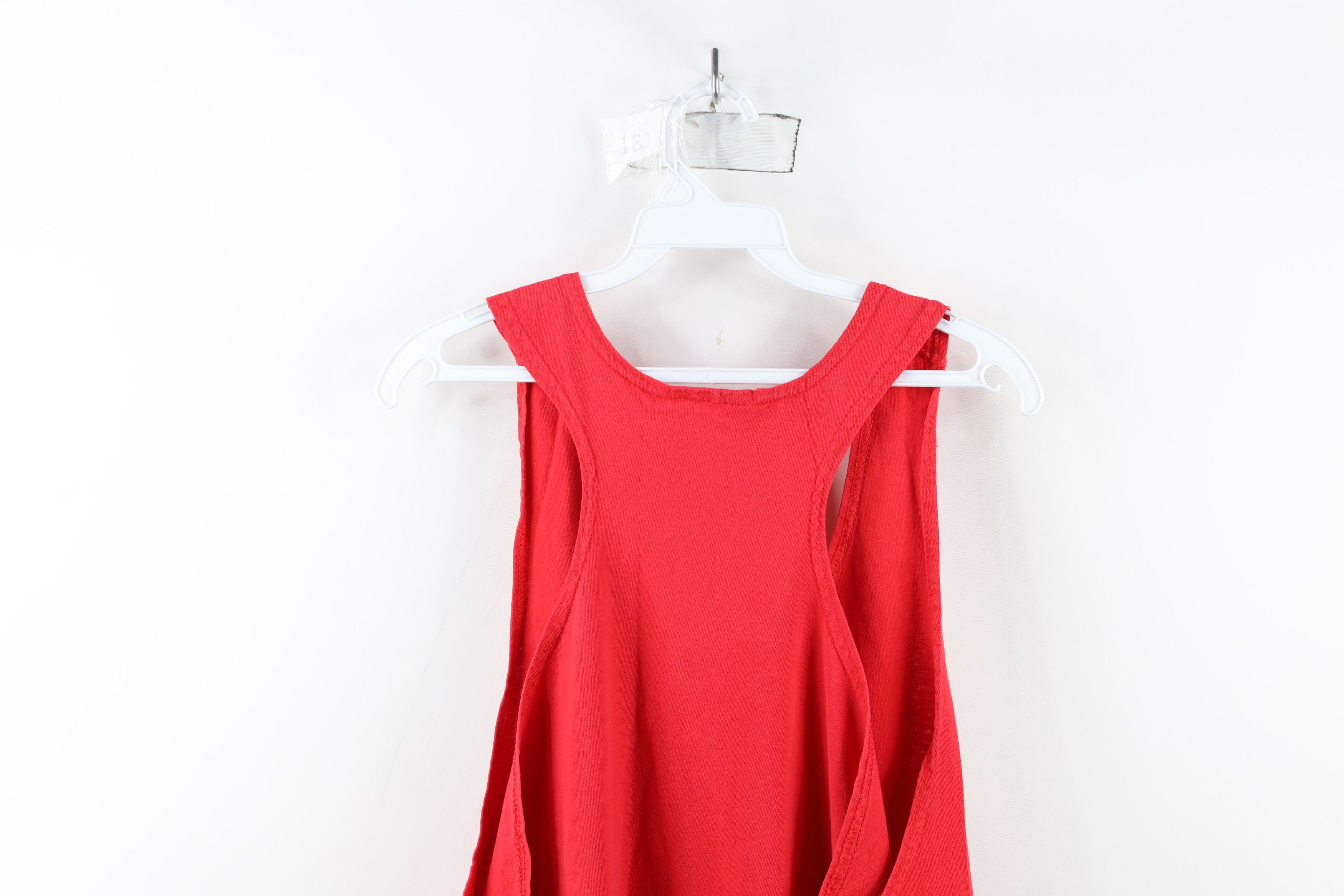 Vintage Vintage 90s Streetwear Blank Tank Top T-Shirt Cotton Red USA Size US XL / EU 56 / 4 - 12 Thumbnail