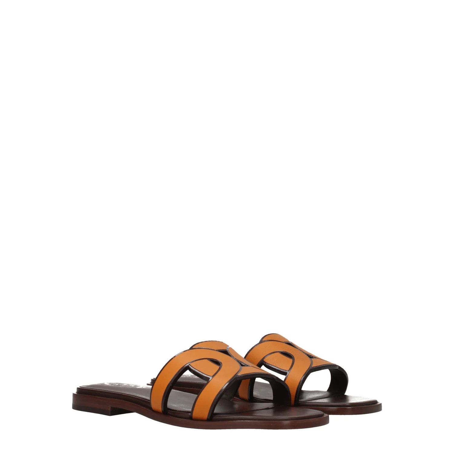 Tod's ob1o1e1224 Leather Clogs in Orange Size US 6 / IT 36 - 2 Thumbnail
