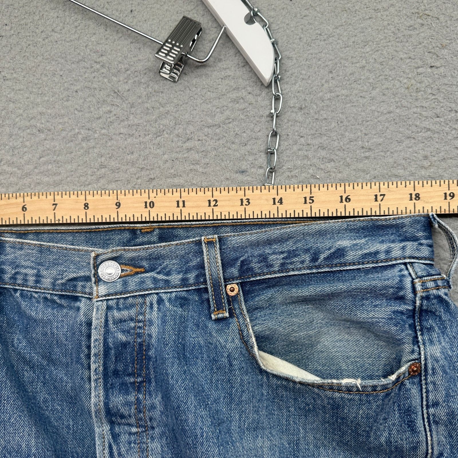 Levi's VTG Levis 501 XX Button Fly Jeans Mens 36x32 Blue Mexico Size US 36 / EU 52 - 4 Thumbnail