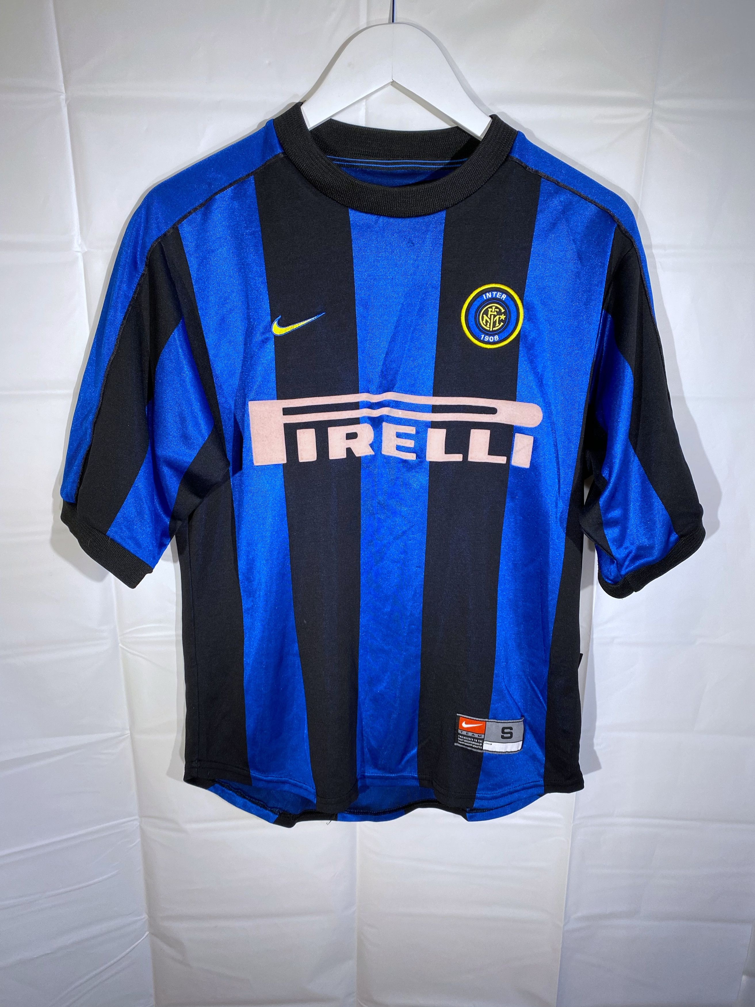 image of Archival Clothing x Nike Inter Milan Vintage 2000 1 Soccer Jersey Football Shirt Nike in Black/Blue