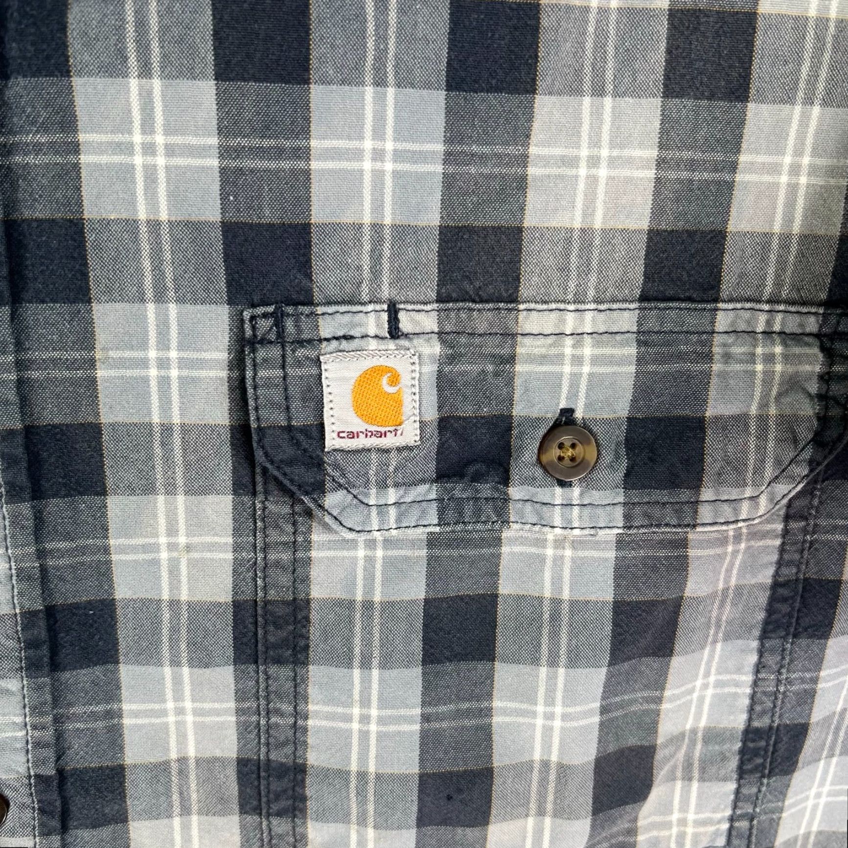 Carhartt Carhartt Relaxed Fit Plaid Casual Button Shirt Mens XL Gray Short Sleeve Size US XL / EU 56 / 4 - 3 Thumbnail
