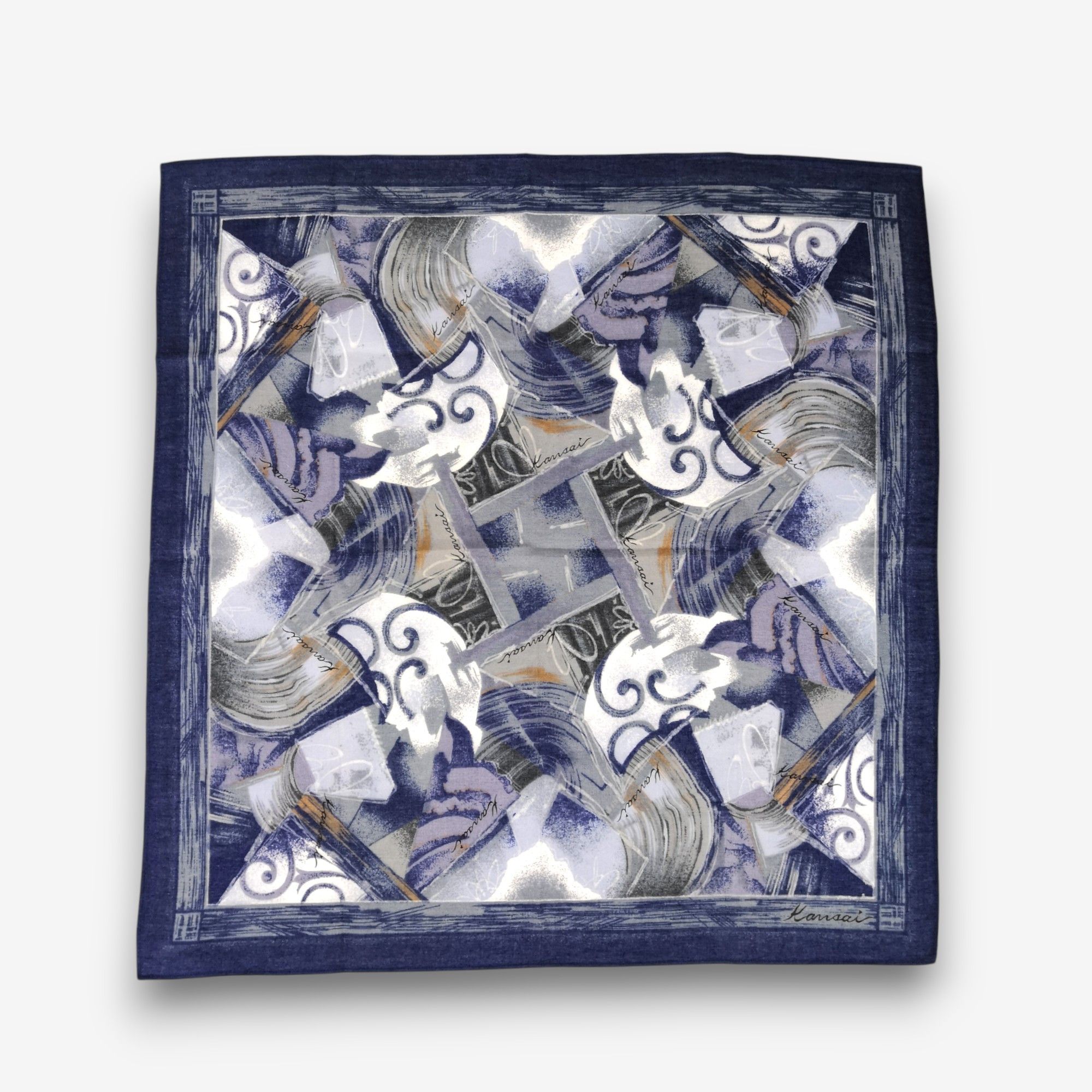 Kansai Yamamoto Vintage Kansai Handkerchief Pocket Square Bandana Size ONE SIZE - 1 Thumbnail