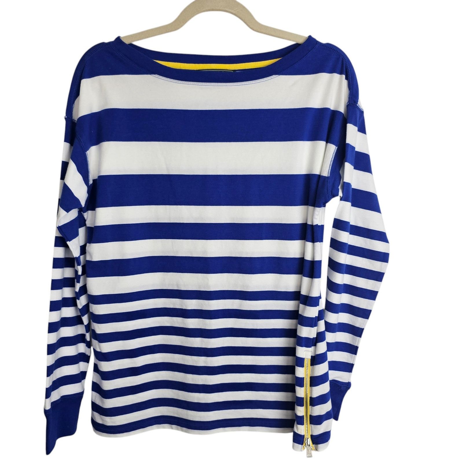 Lauren Ralph Lauren Ralph Lauren Active Striped Top M Nautical Preppy Classic Size M / US 6-8 / IT 42-44 - 1 Thumbnail