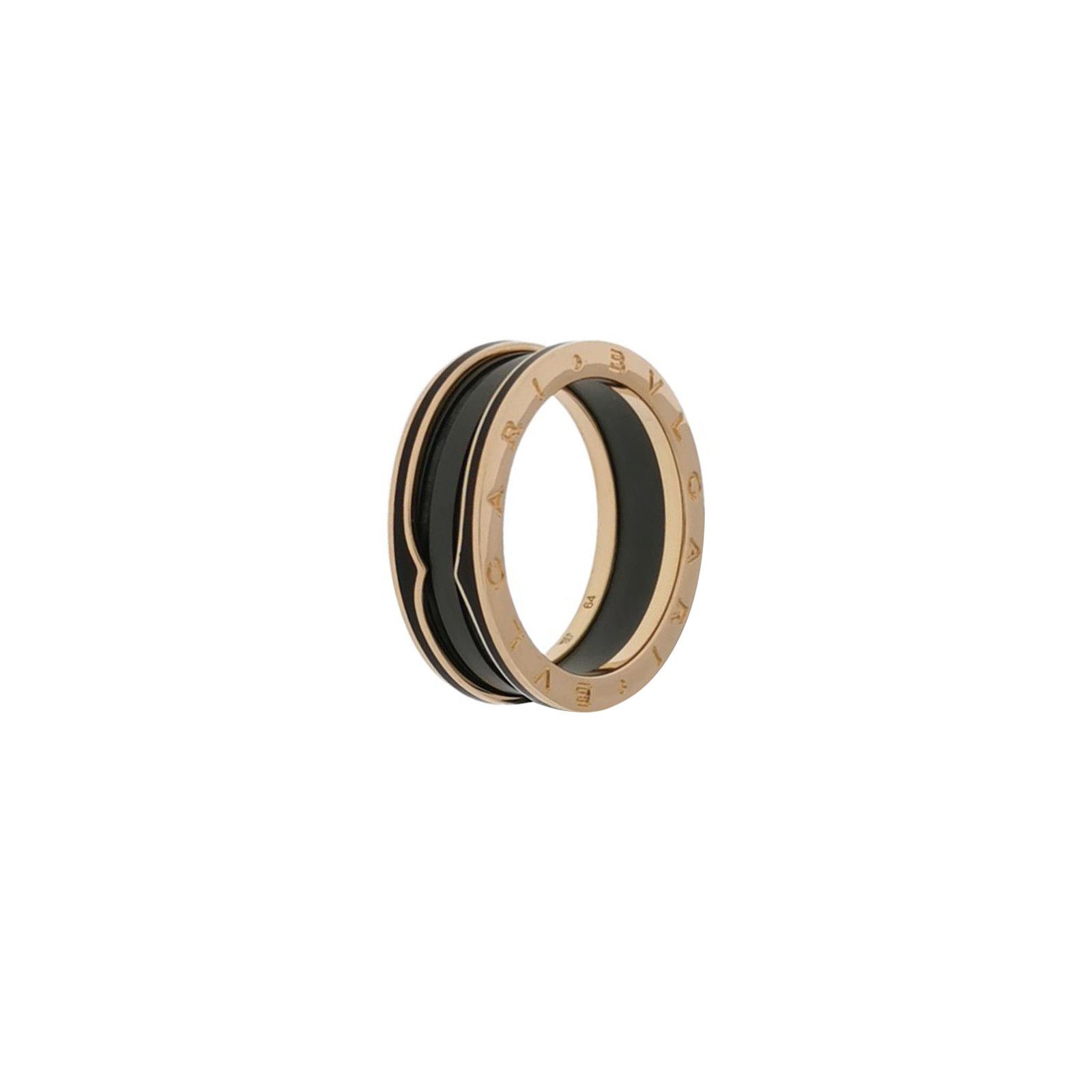 Bvlgari Bvlgari B.Zero 118K Rose Gold Ceramic Spiral Ring Size 23 - Size ONE SIZE - 1 Thumbnail