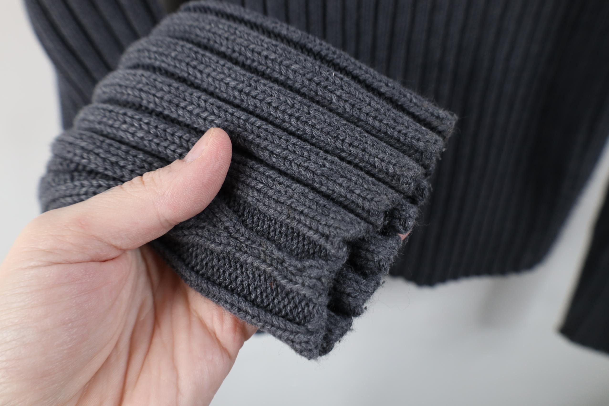 Vintage Vintage 90s Y2K Streetwear Ribbed Knit Mock Neck Sweater Size US M / EU 48-50 / 2 - 6 Thumbnail