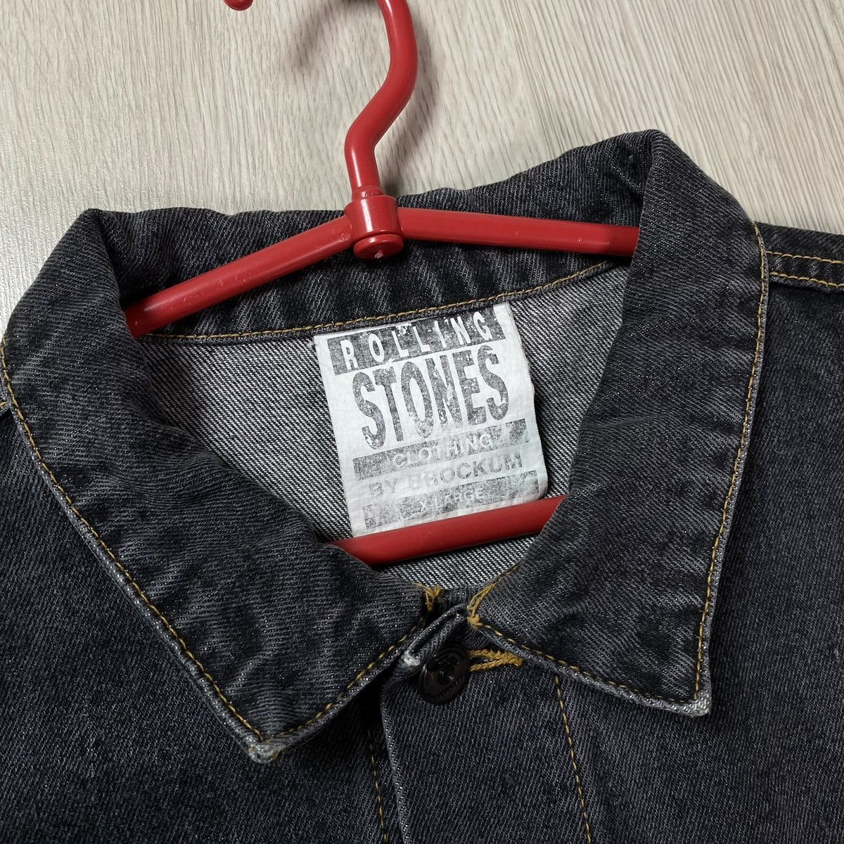 The Rolling Stones Rolling Stones Denim Jacket Vintage 90s Brockum Size US XL / EU 56 / 4 - 10 Thumbnail