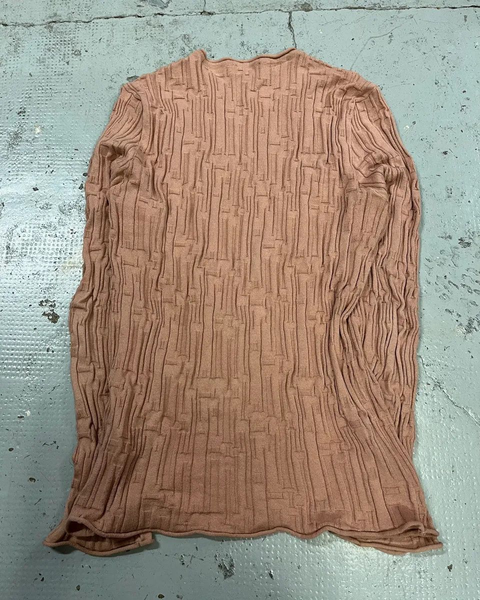 Emporio Armani AW2021 Emporio Armani Pink Textured Sweater Size US S / EU 44-46 / 1 - 7 Thumbnail