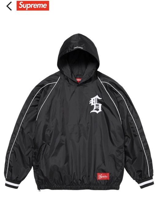 Supreme Supreme hooded warm up pullover XL black | Grailed