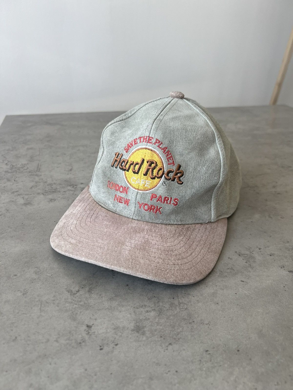 Hard Rock Cafe Vintage Hat Cap Leather Hard Rock Cafe Size ONE SIZE - 1 Thumbnail