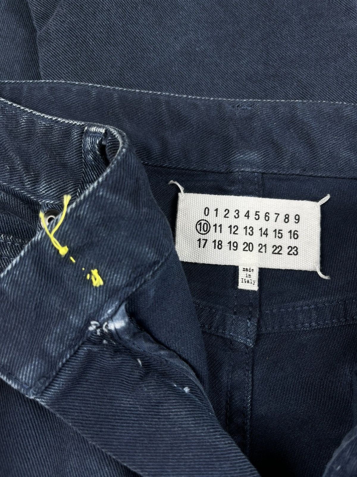 Maison Margiela AW15 Maison Margiela Line 10 Stitched Navy Blue Slim Jeans Size US 30 / EU 46 - 7 Thumbnail