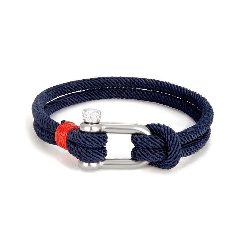 Jewelry × Vintage Stainless Steel U shape Survival Bracelet Size ONE SIZE - 2 Thumbnail