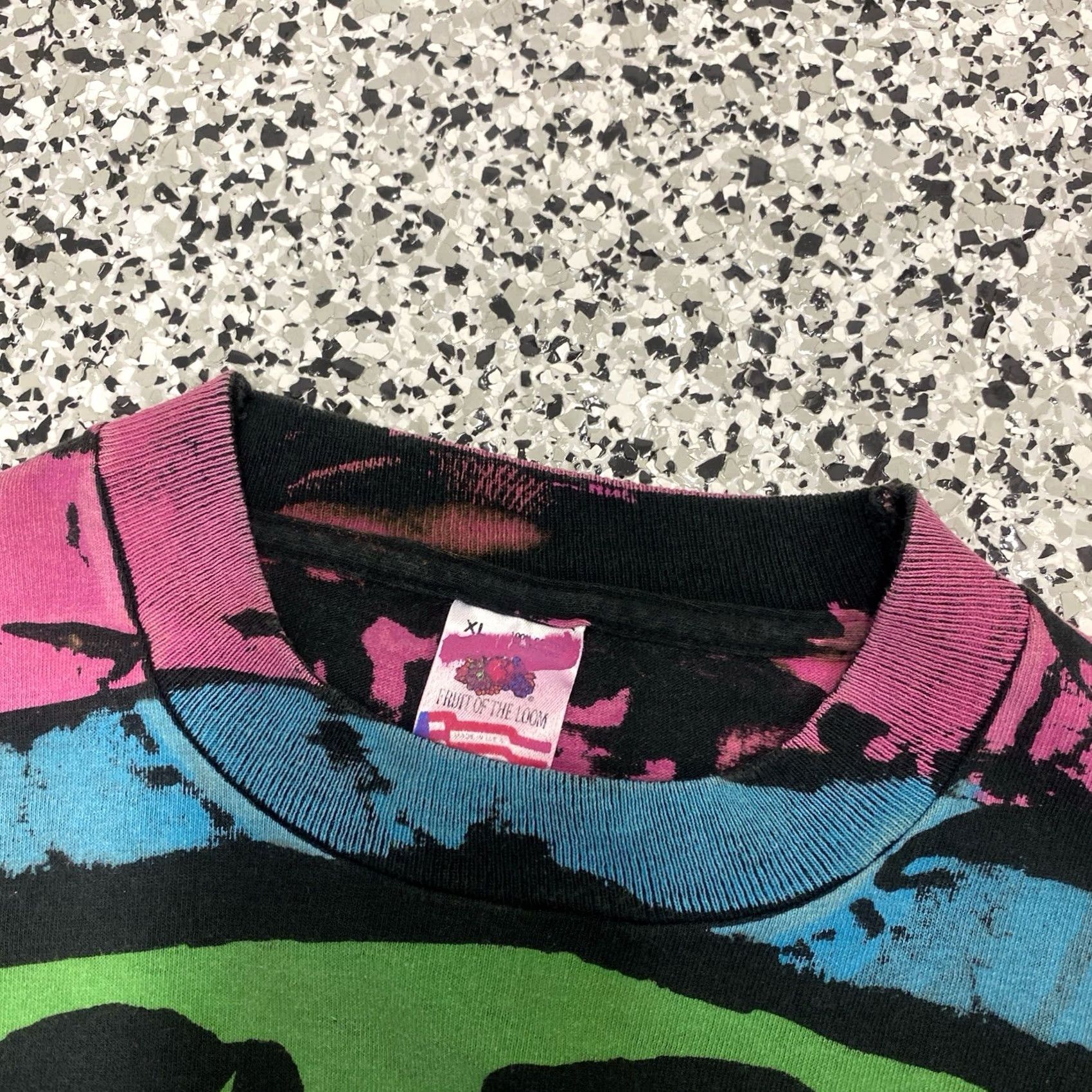 Fruit Of The Loom VINTAGE Buffalo AOP Art Graphic T Shirt XLarge USA Fruit Of The Loom Mens Size US XL / EU 56 / 4 - 3 Thumbnail