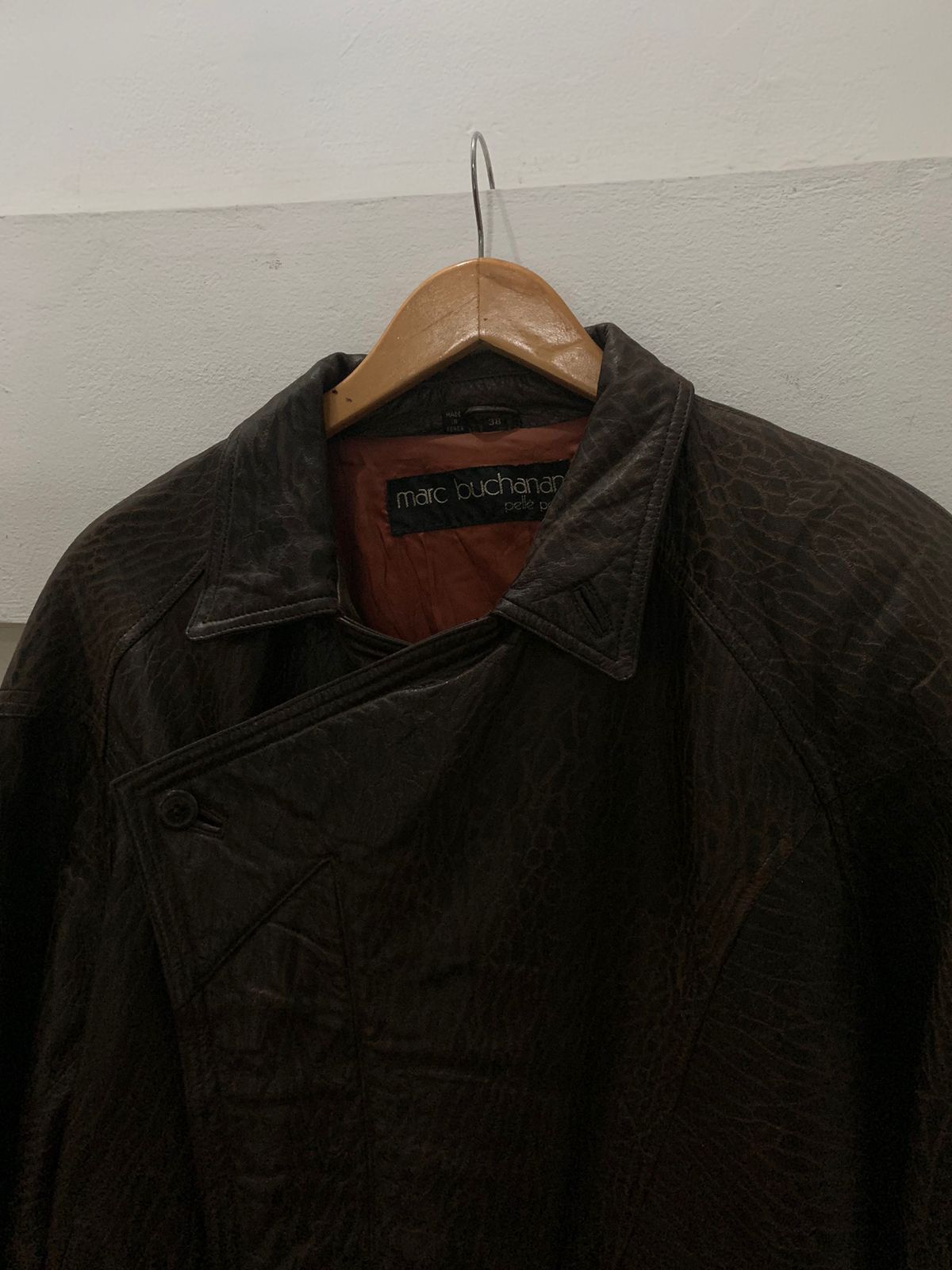 Marc Buchanan × Pelle Pelle Pelle Pelle Marc Buchanan Brown Leather Jacket Size US S / EU 44-46 / 1 - 2 Thumbnail
