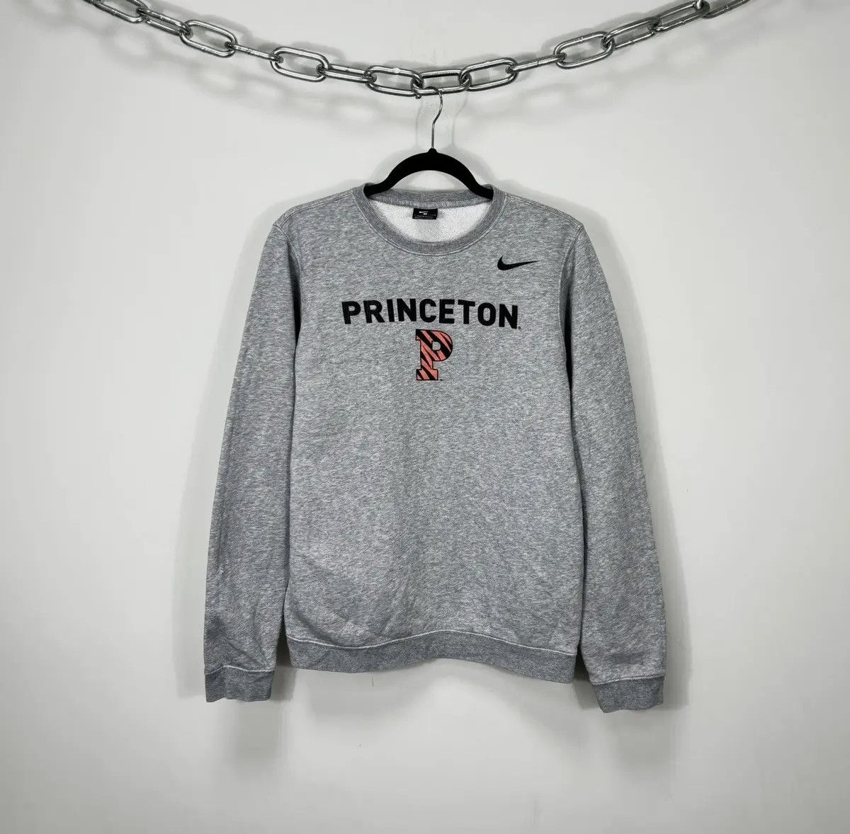 NCAA × Nike × Vintage Vintage Nike Princeton NCAA Big Logo Gray College Sweatshirt Size US S / EU 44-46 / 1 - 1 Thumbnail