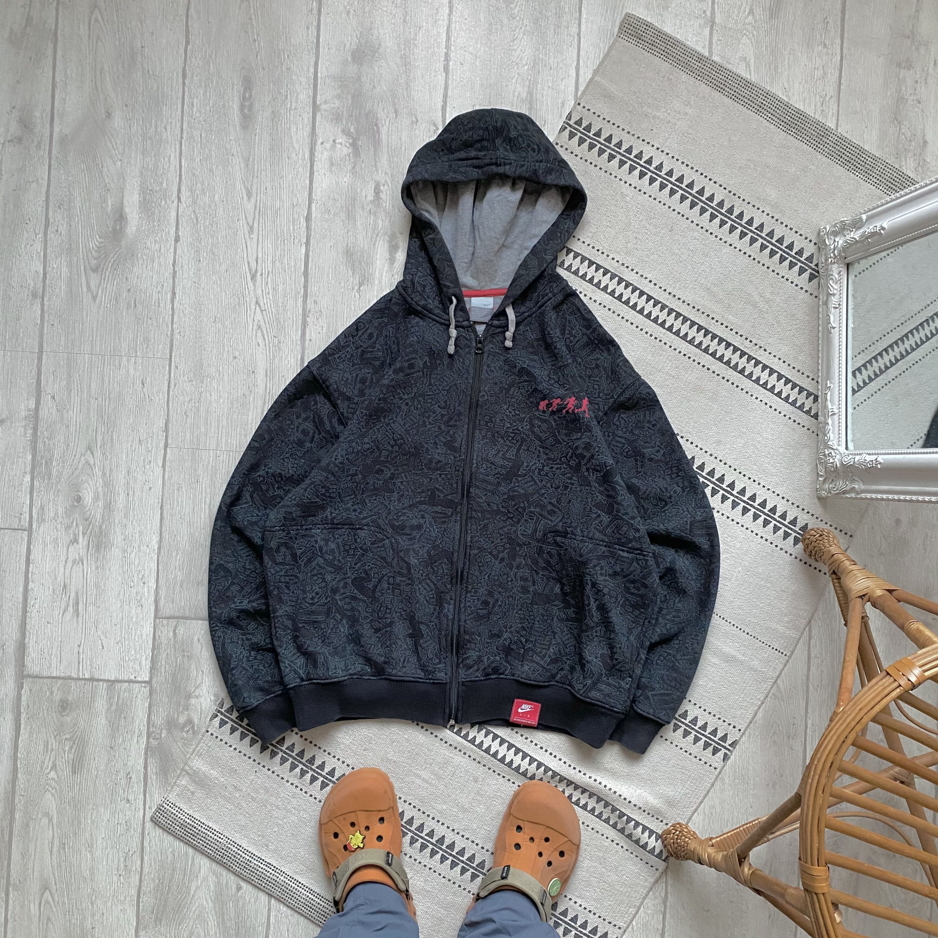 Nike × Streetwear × Vintage 00s VINTAGE NIKE ZIP HOODIE RETRO