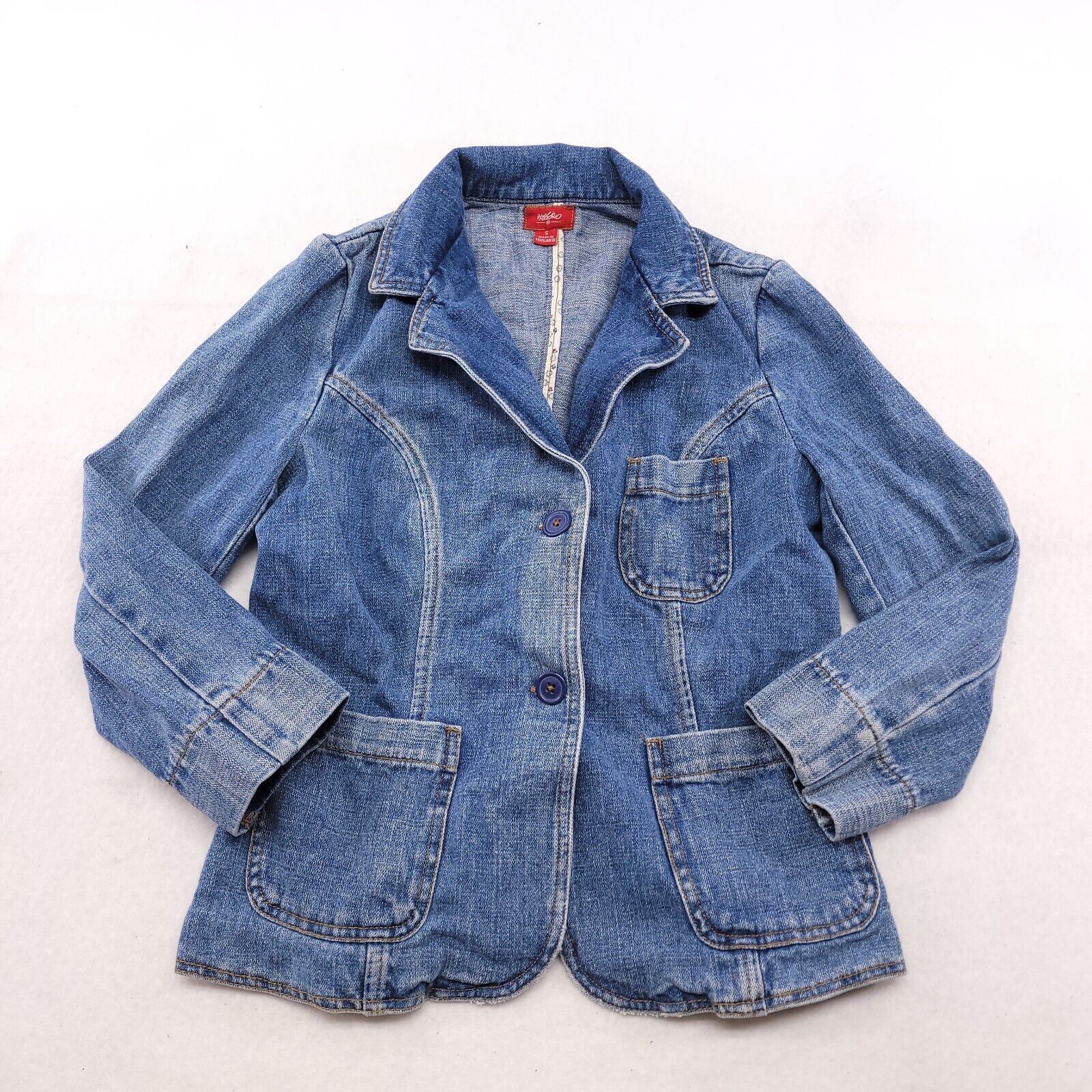 Mossimo Mossimo Button Up Denim Jacket Womens Size Small S Blue Size S / US 4 / IT 40 - 2 Thumbnail