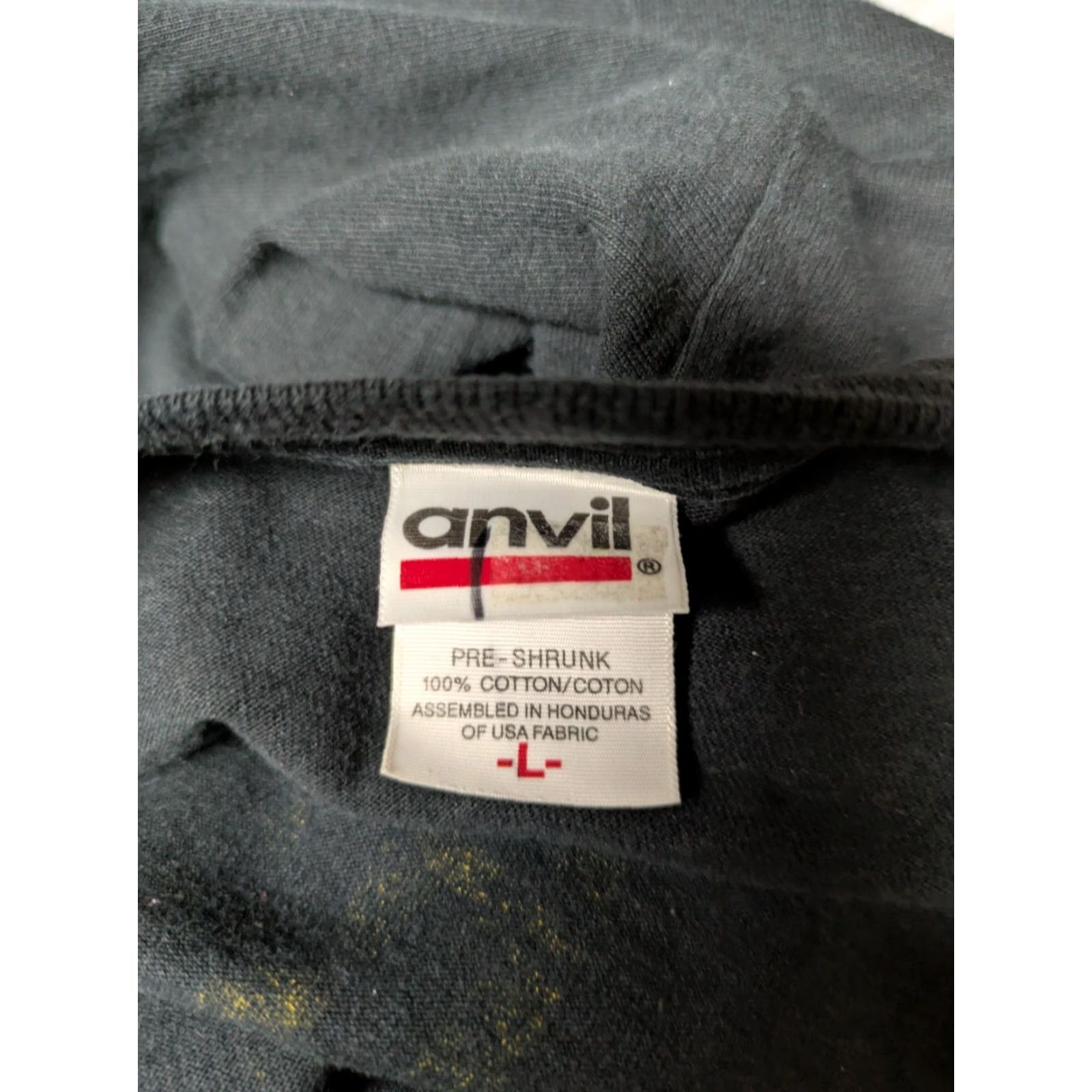 Anvil VINTAGE Iron Horse Saloon Bar Ormond Beach FL Harley Biker Bar Pocket T Shirt Large Black Cotton Men T-Shirt 100% Anvil Size US L / EU 52-54 / 3 - 5 Thumbnail