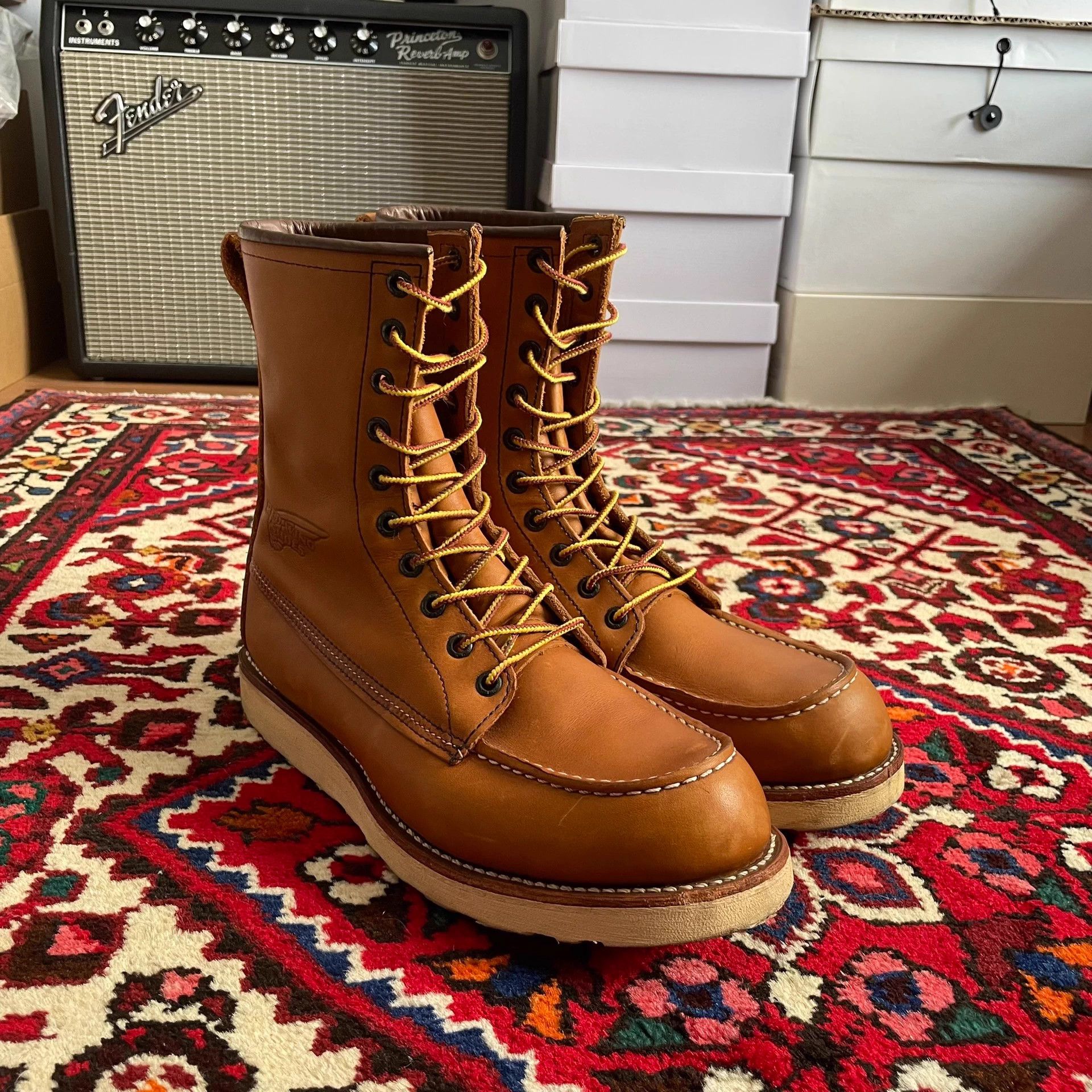 Red Wing Red Wing 877 8.5D Vintage Stamp Mint Condition Work Boots Size US 8.5 / EU 41-42 - 2 Thumbnail