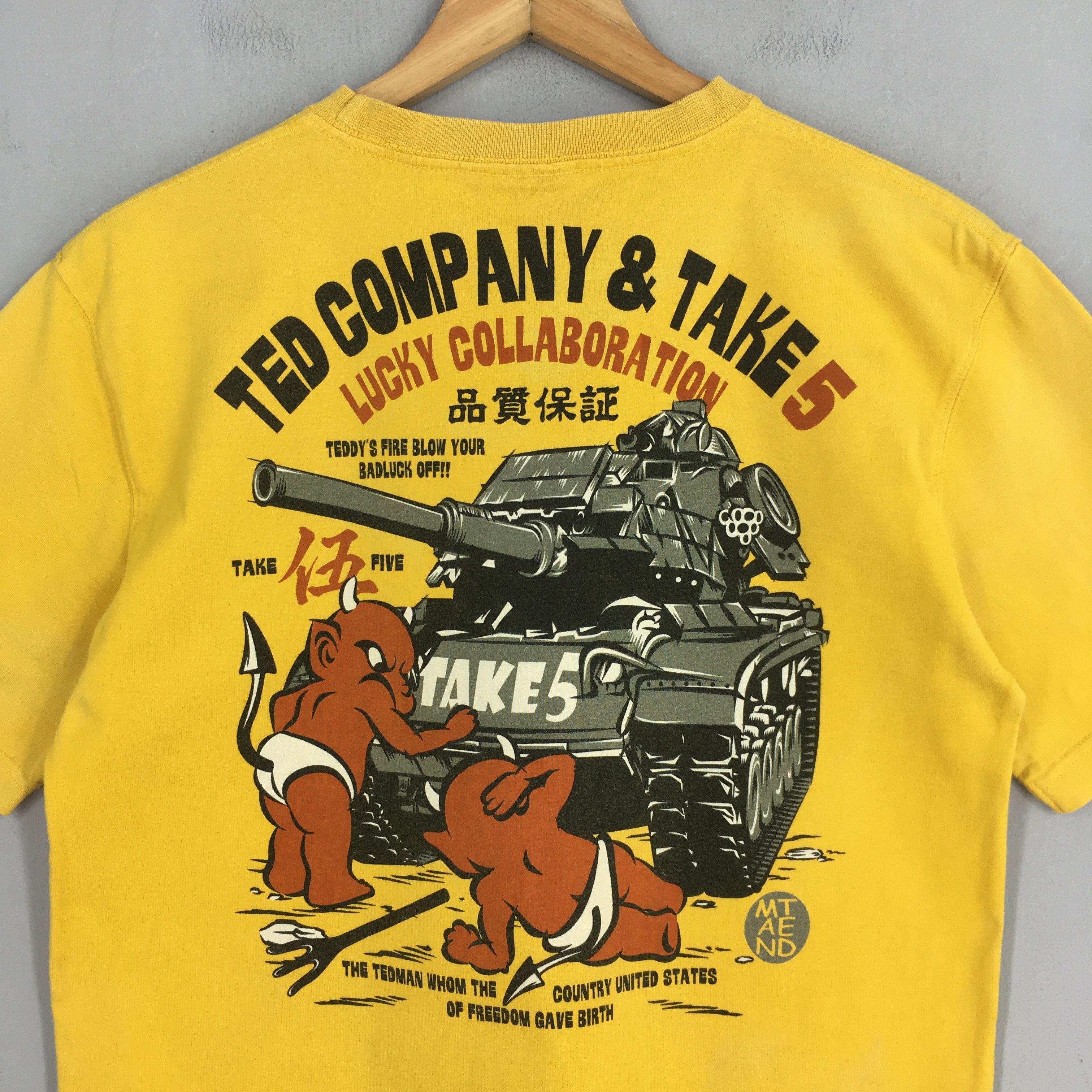 Other Vintage Ted Company Tedman Take 5 Yellow T shirt Medium Size US M / EU 48-50 / 2 - 8 Thumbnail