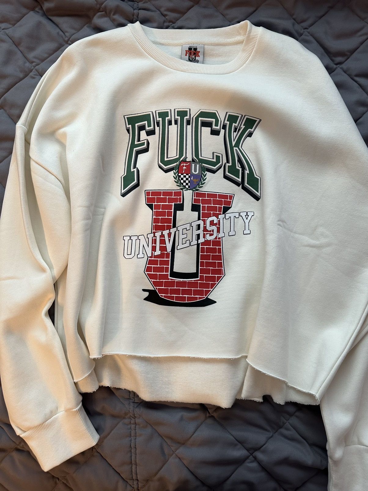Other F U University Cropped Sweater Size US XL / EU 56 / 4 - 1 Thumbnail