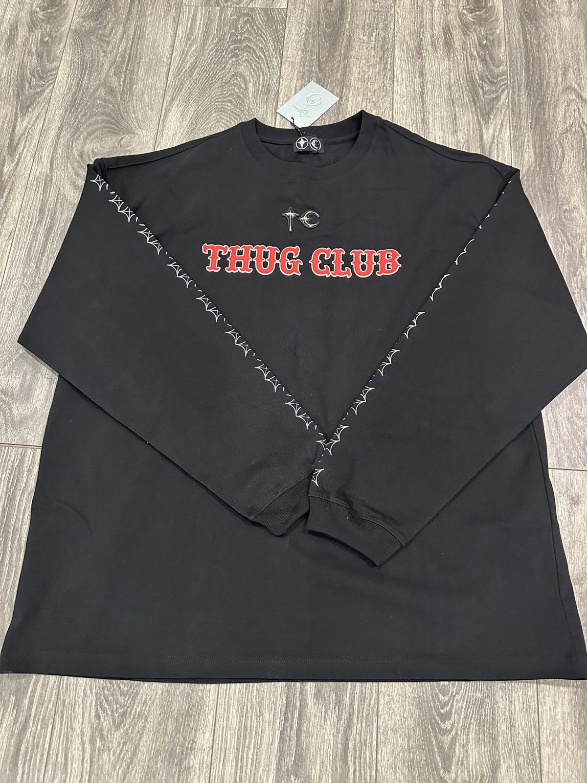 Thug Club Pattern Long Sleeve Sz X-Large