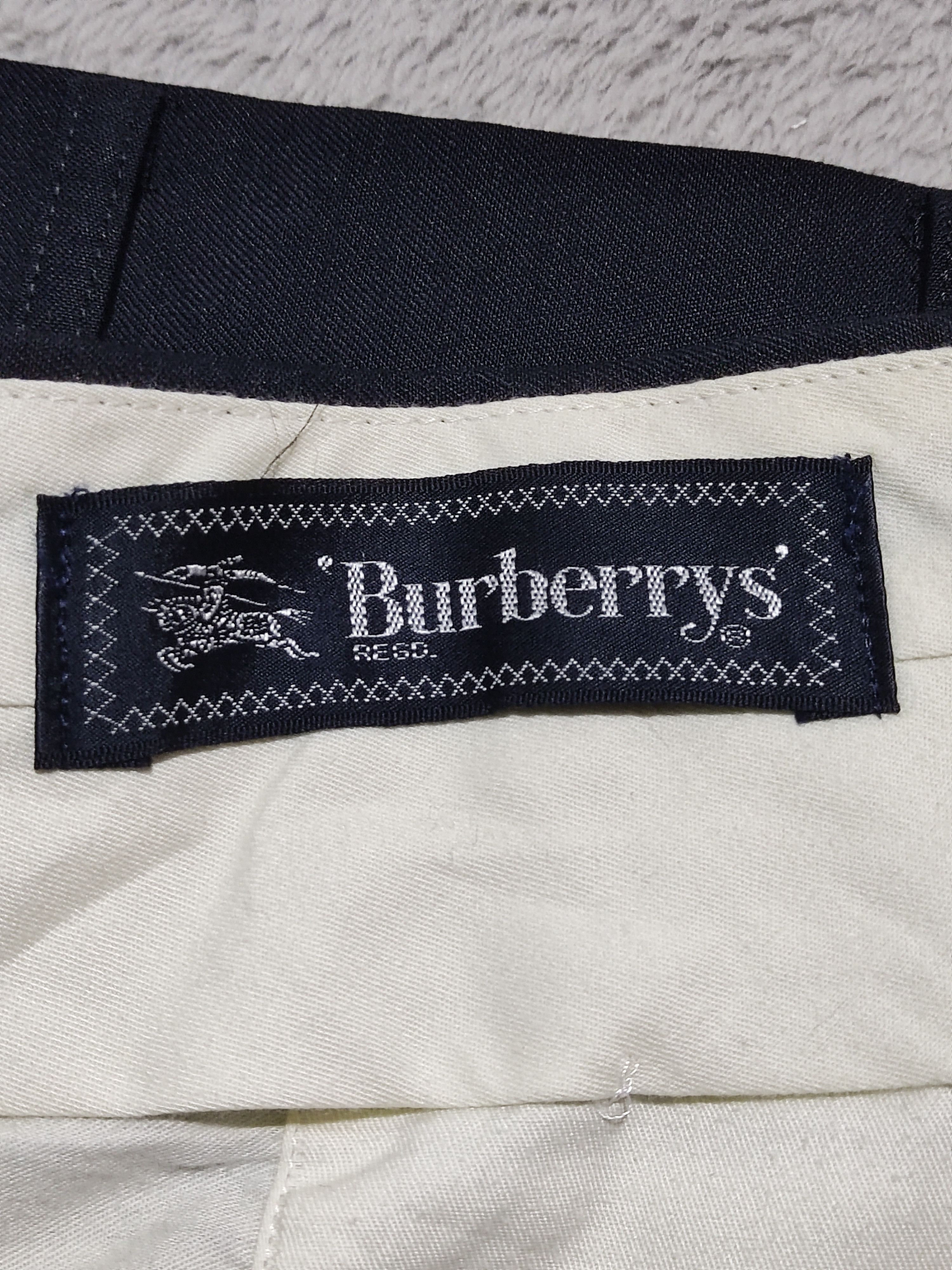 Burberry Vintage Burberrys Wool Mohair Blend Trousers Navy Blue Japan Size US 34 / EU 50 - 12 Thumbnail