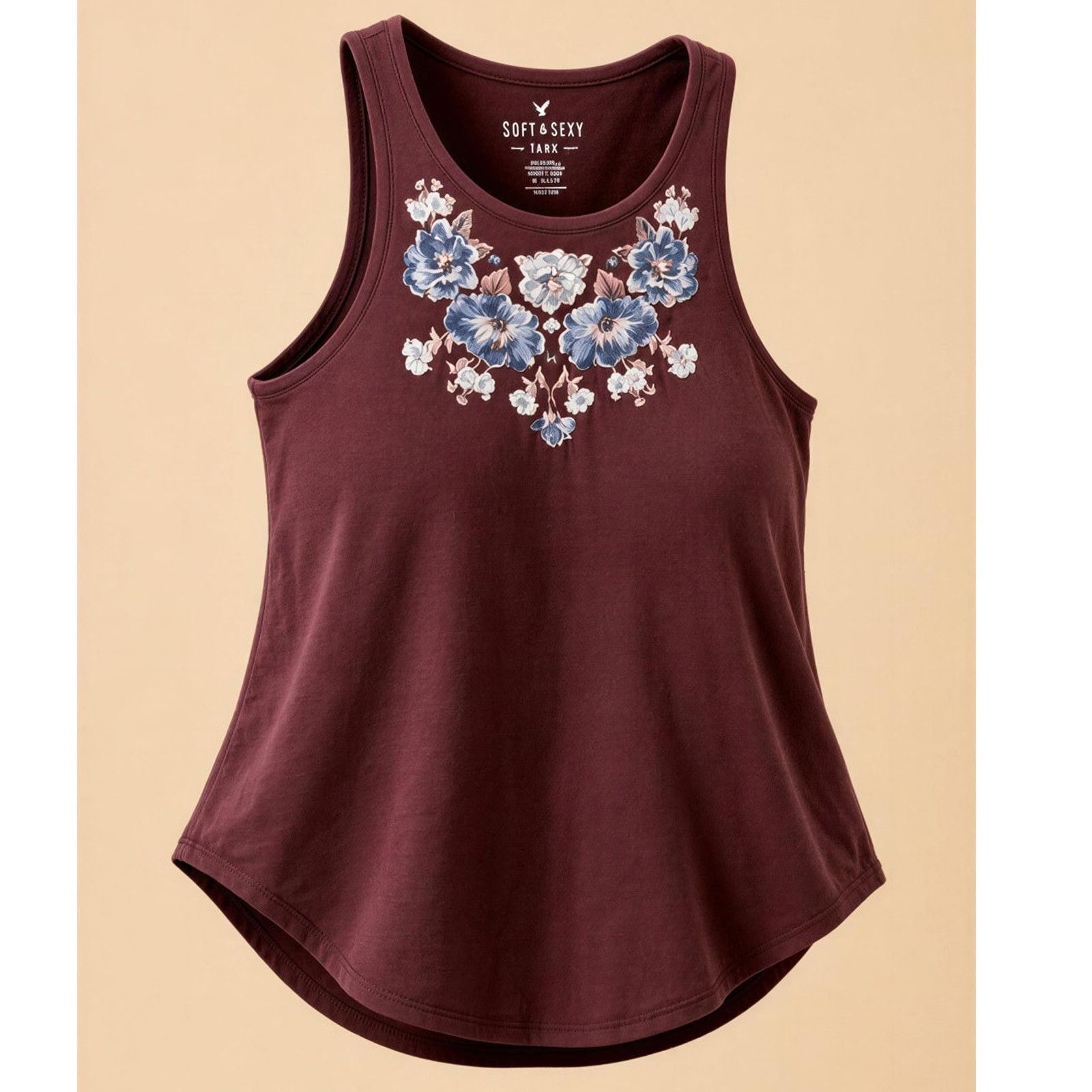 American Eagle Outfitters American Eagle Outfitters Tank Top Womens Medium Burgundy Size M / US 6-8 / IT 42-44 - 1 Thumbnail