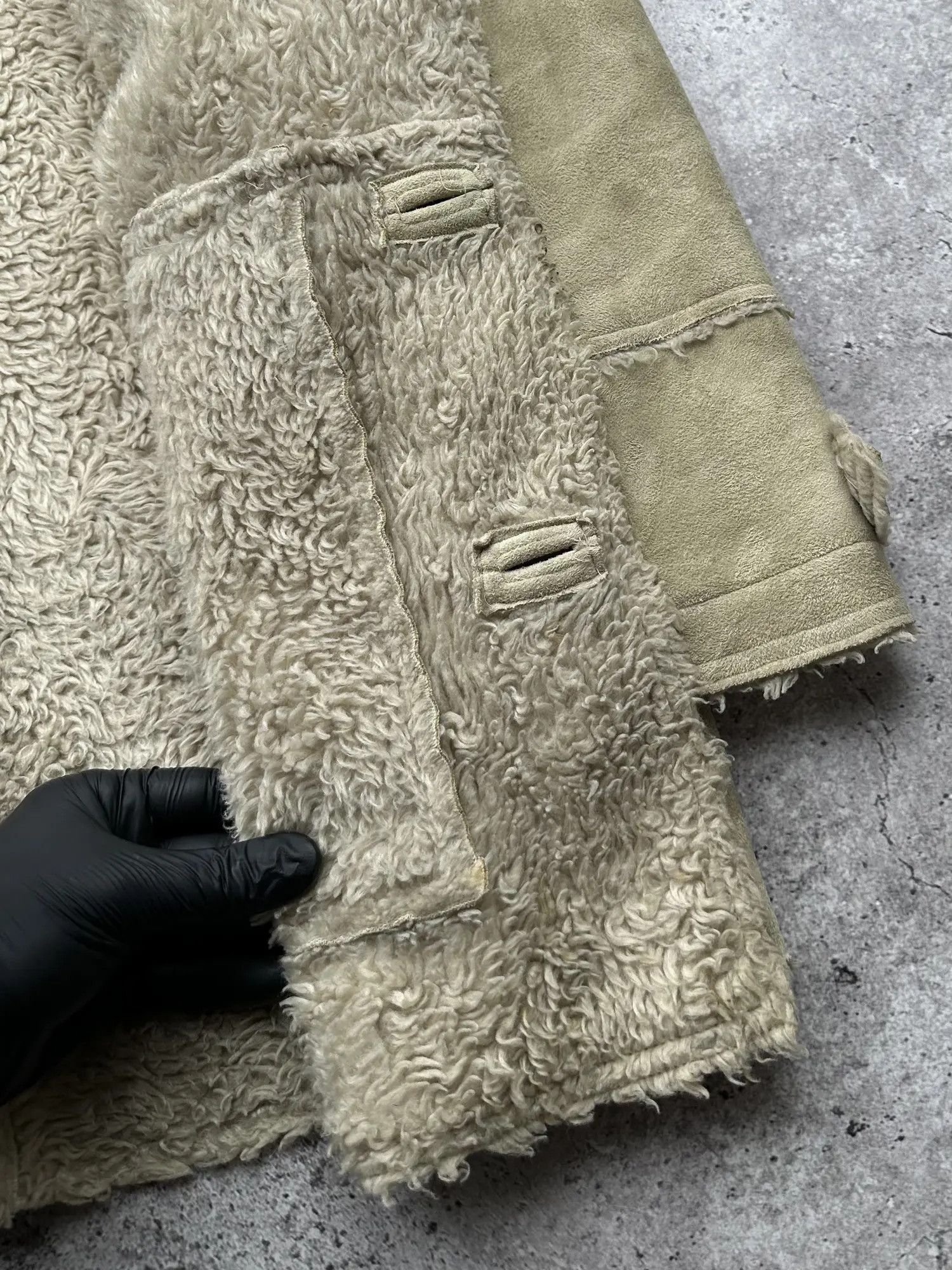 Japanese Brand Vintage Faux Sheepskin Coat C473(V41) Size US S / EU 44-46 / 1 - 7 Thumbnail