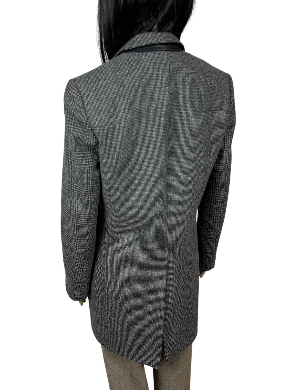 Allsaints All Saints Wool Coat 1 Button Plaid Sleeves size US6 EU38 Size M / US 6-8 / IT 42-44 - 6 Thumbnail