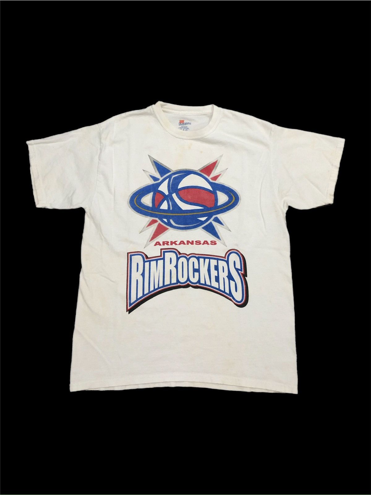 Vintage Y2K Arkansas RimRockers SemiPro Basketball Tee Size US M / EU 48-50 / 2 - 1 Thumbnail