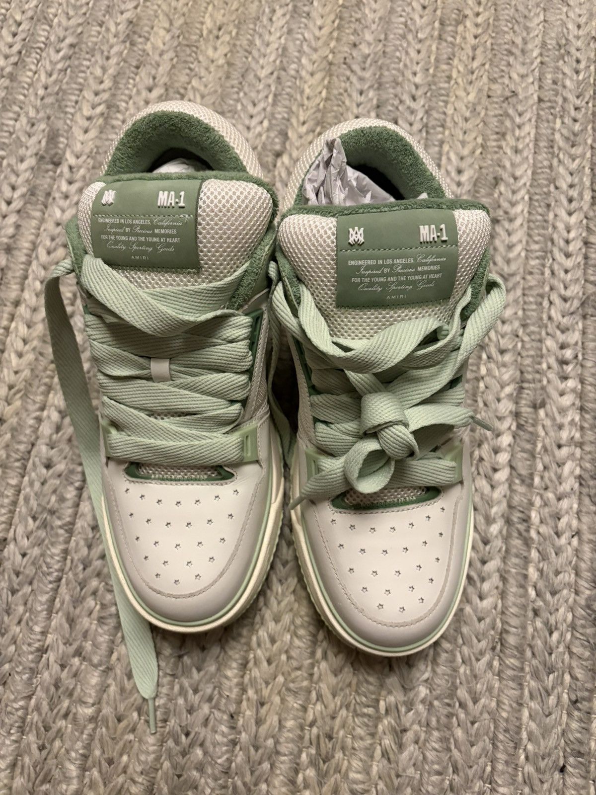 Amiri Amiri AM-1 white mint Size US 13 / EU 46 - 7 Thumbnail