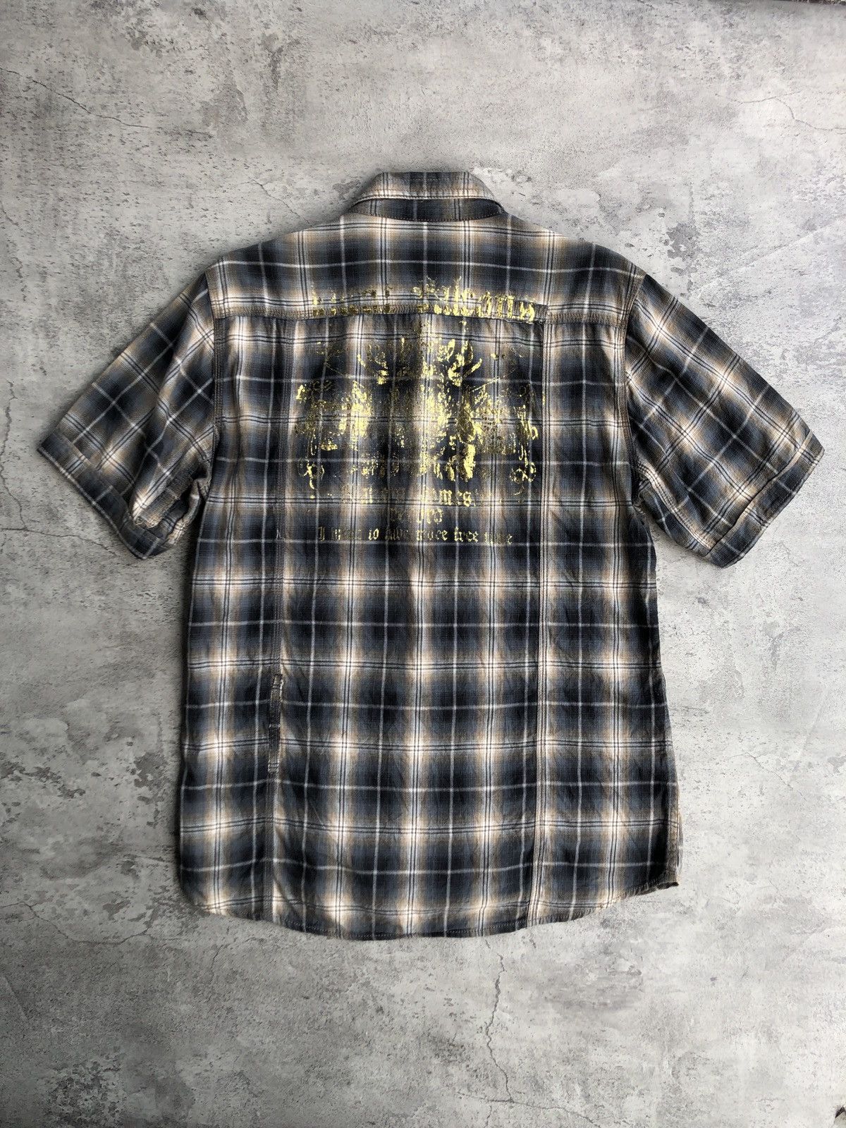 Designer ΩΜΚΟΣ CHECK SHORT SLEEVED SHIRT (Unisex) Size US XL / EU 56 / 4 - 2 Thumbnail