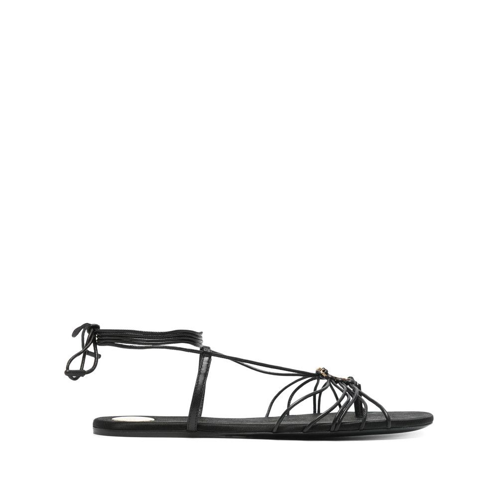 Saint Laurent Paris Saint Laurent BLACK Sandals Size US 8.5 / IT 38.5 - 1 Thumbnail