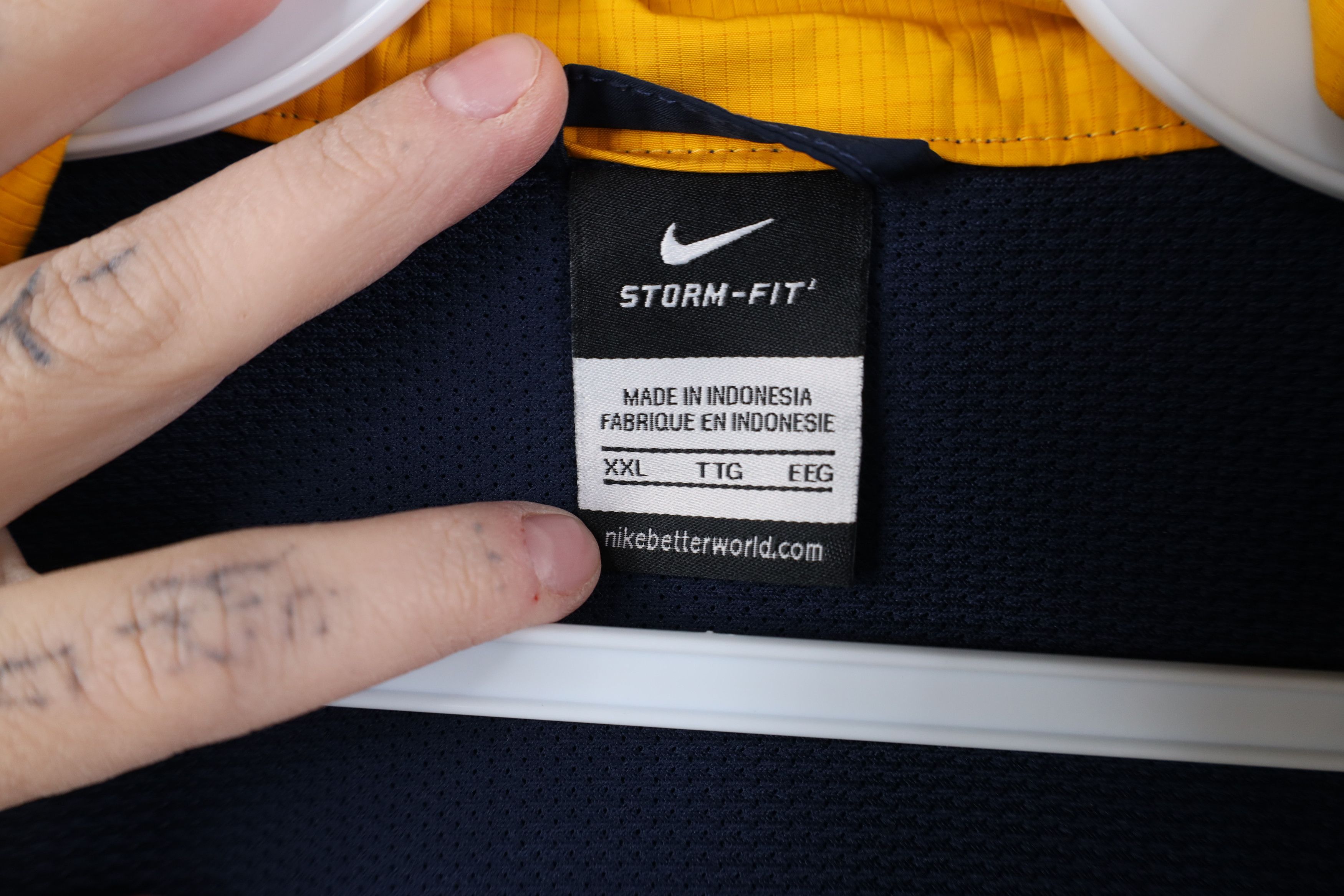 Nike Vintage Nike Storm Fit Mini Swoosh Half Zip Rain Jacket Size US XXL / EU 58 / 5 - 6 Thumbnail