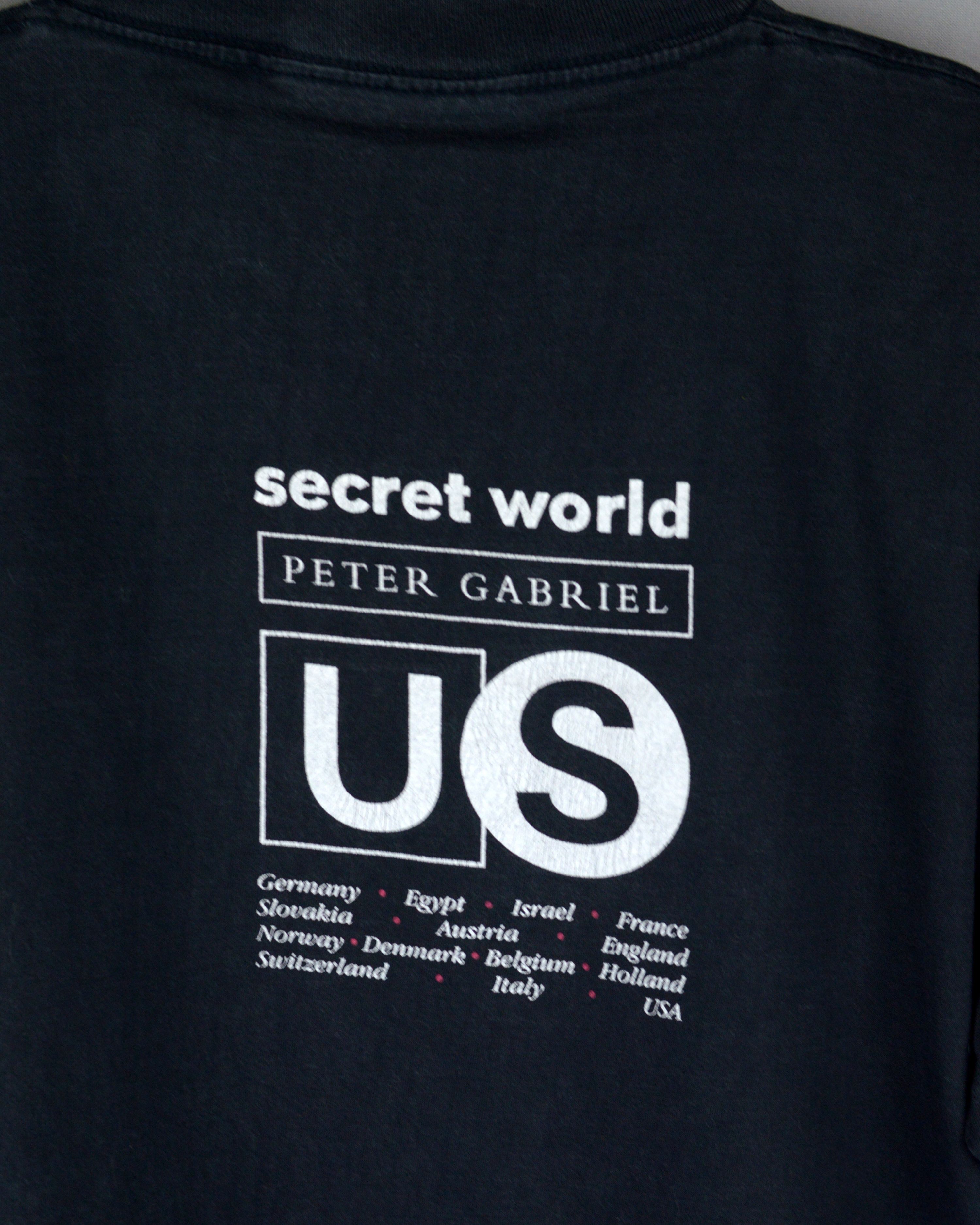 Vintage Vintage Peter Gabriel Secret World 1993 Tour t shirt Size US XL / EU 56 / 4 - 5 Thumbnail