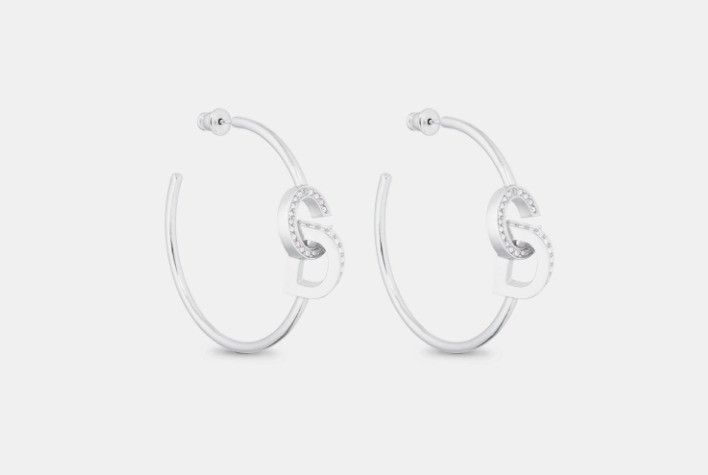 o1w1db11224 Size: OS / CD Lock Earrings in Silver