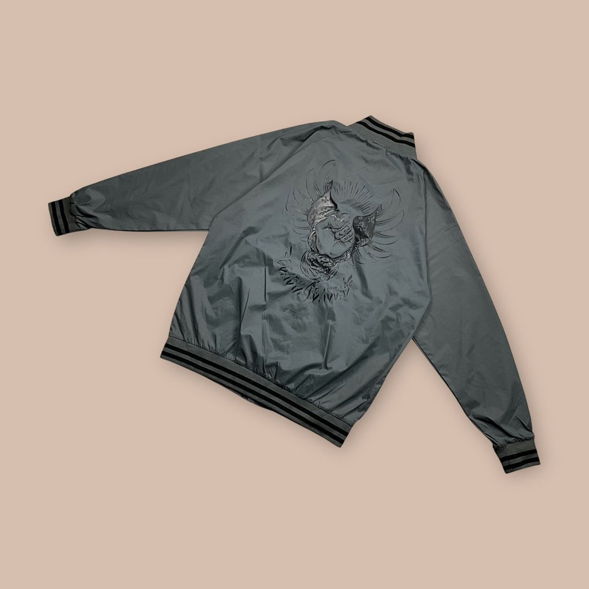 Japanese Brand BLACK DALLAS "RISE" Nylon Jacket Artwork by USUGROW Size US XL / EU 56 / 4 - 3 Thumbnail
