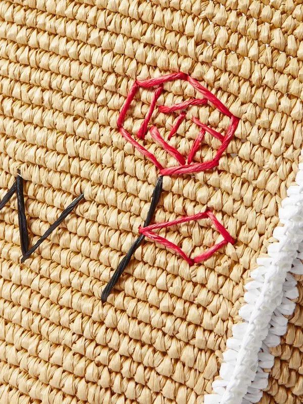 Marni o1w1db11125 Size :OS/Sillo Raffia Tote Bag in Beige Size ONE SIZE - 3 Thumbnail