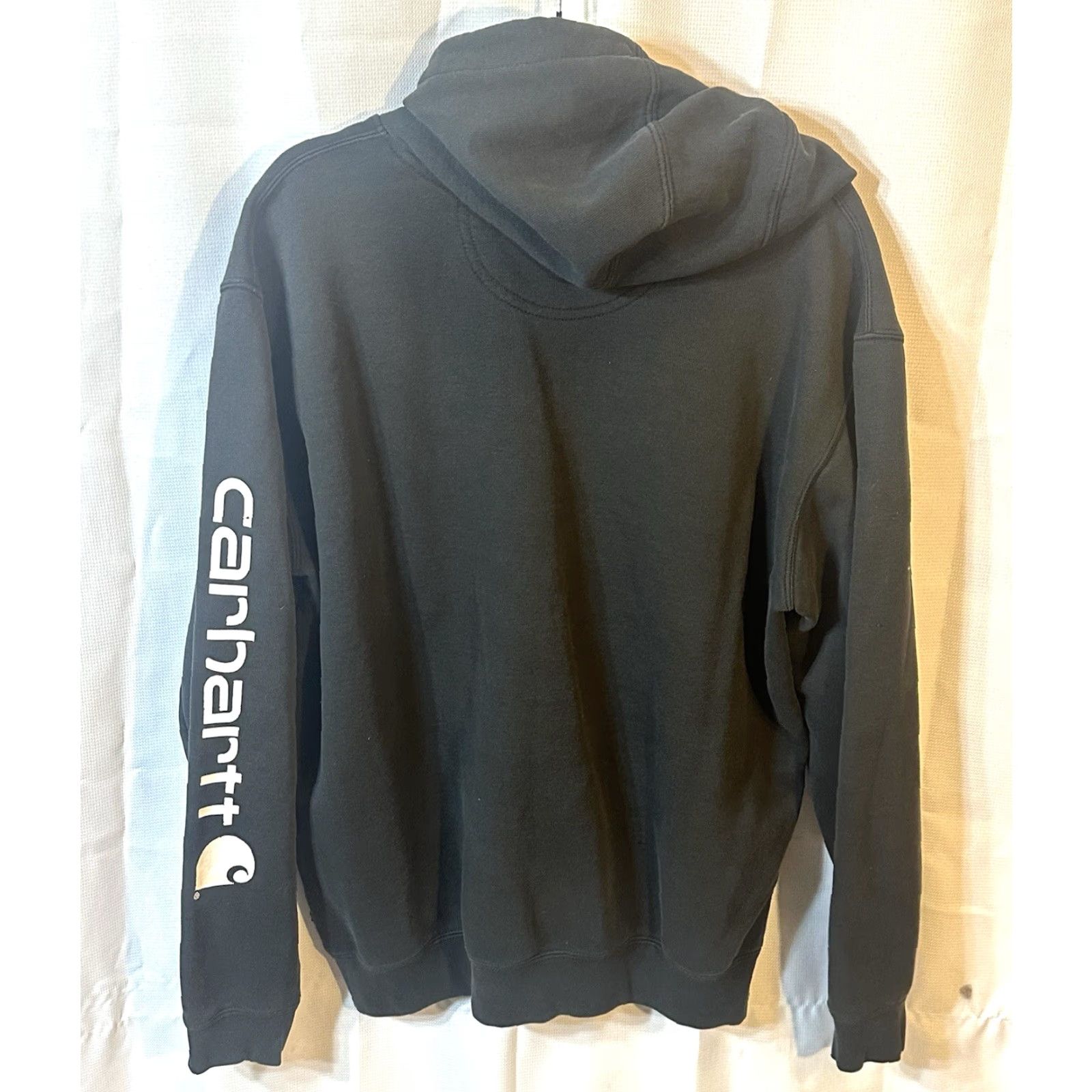 Carhartt Carhartt Black Drawstring Hoodie Pullover Mens L Kangaroo Pockets Sleeve Spell Size US L / EU 52-54 / 3 - 3 Thumbnail