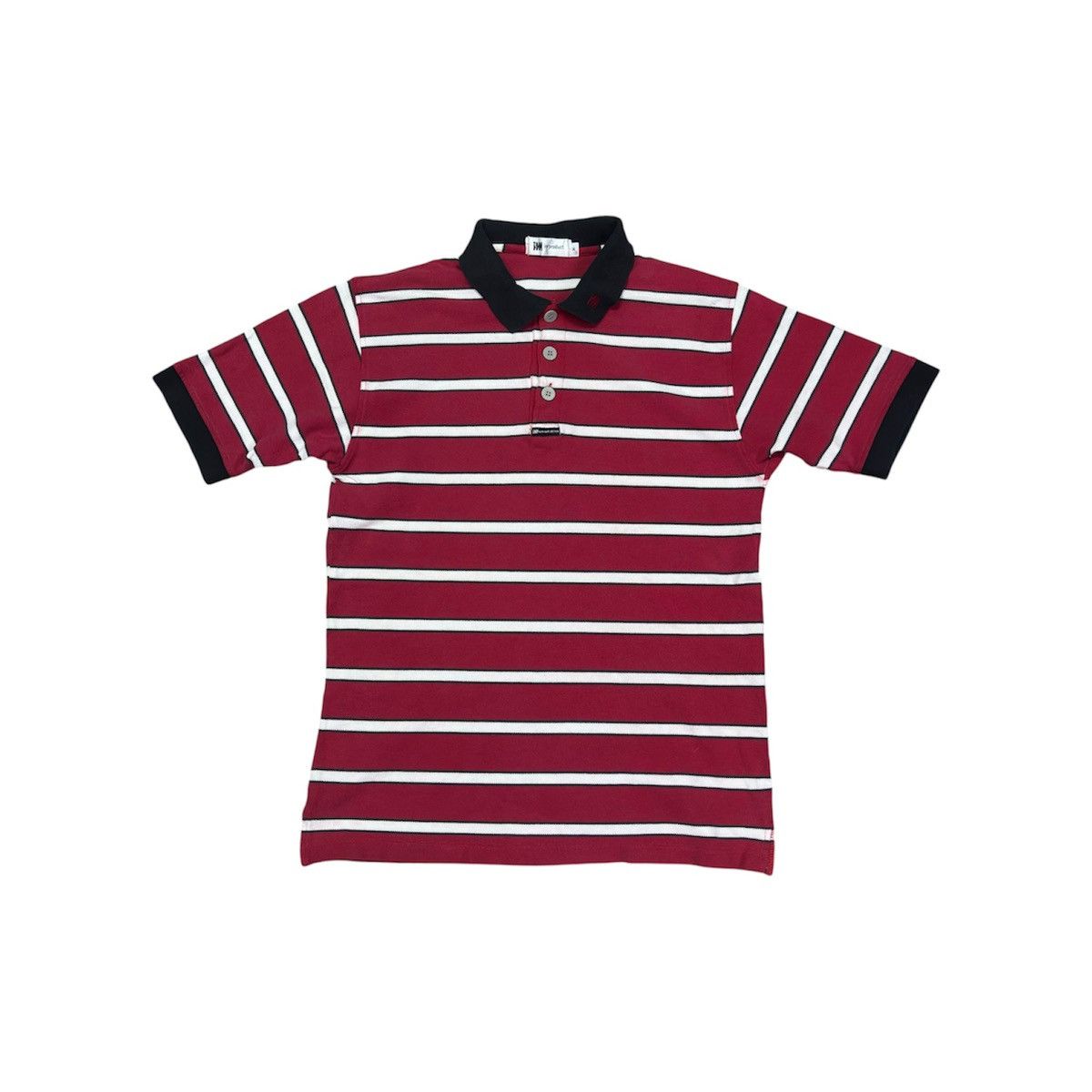 Issey Miyake IM Product Striped Polo Shirt by Issey Miyake Size US M / EU 48-50 / 2 - 1 Thumbnail