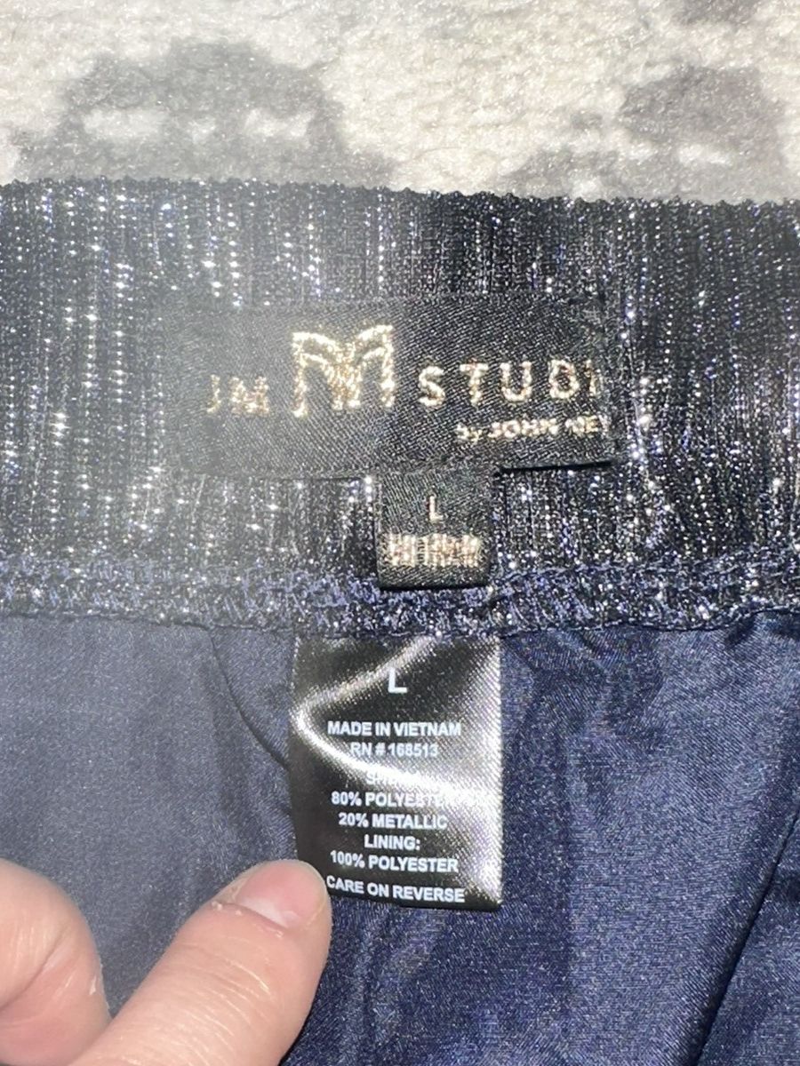 JM Collection Women Sparkle Blue JM Studio by John Meyer Pant Size 34" / US 12 / IT 48 - 12 Thumbnail