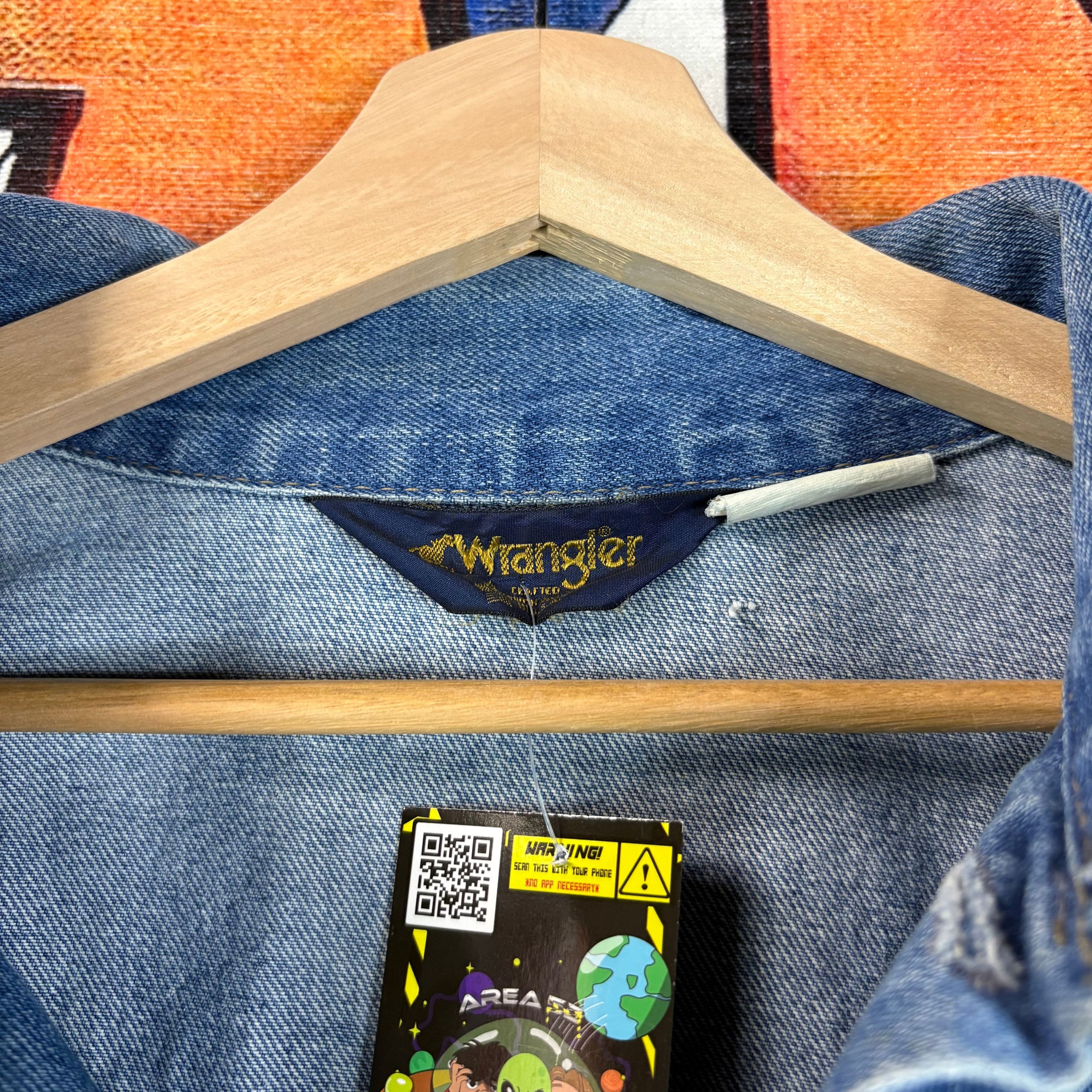 Wrangler Vintage 90s Wrangler Denim Jacket Size XL Size US XL / EU 56 / 4 - 2 Thumbnail