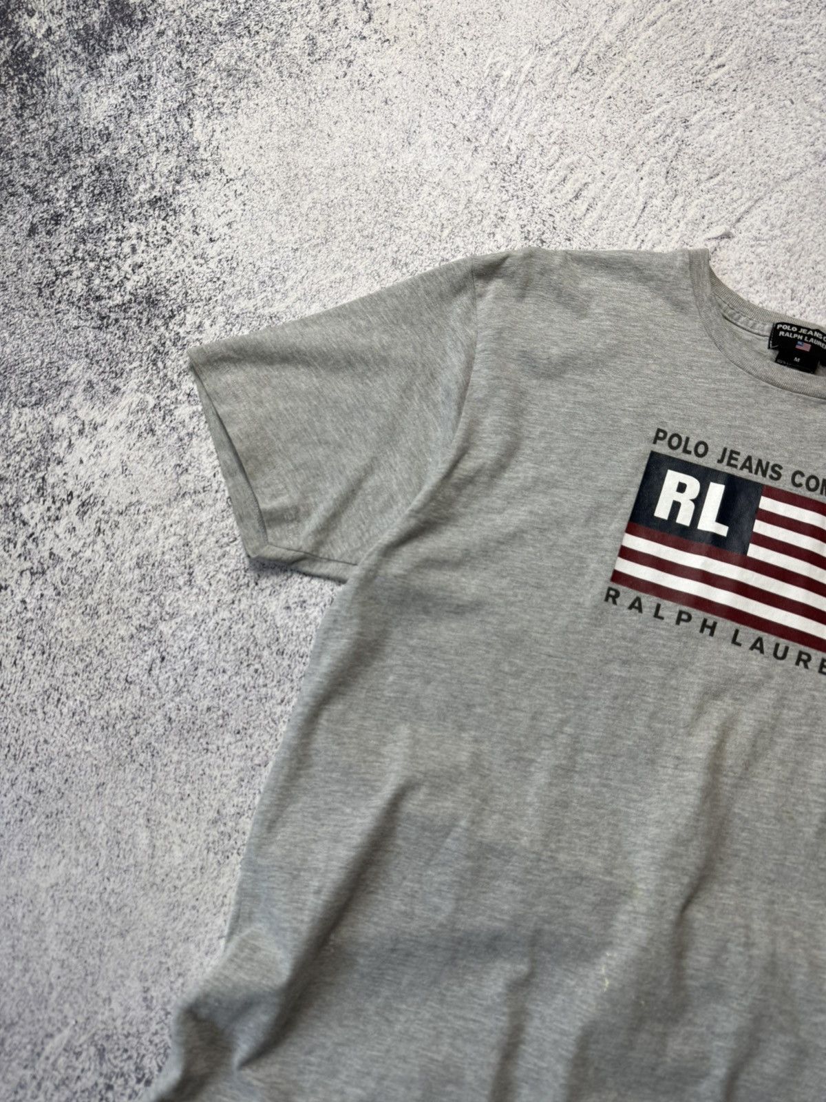 Ralph Lauren Vintage Polo Jeans Co Ralph Lauren T Shirt USA Flag Y2K Size US M / EU 48-50 / 2 - 3 Thumbnail