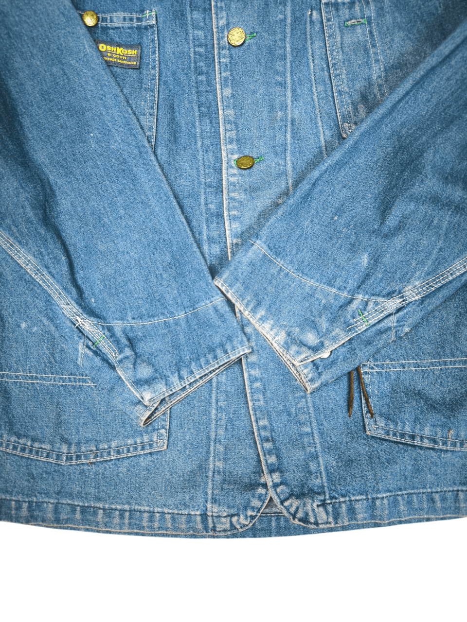 Oshkosh × Vintage Vintage Denim Chore Jacket Oshkosh b'gosh Size US L / EU 52-54 / 3 - 7 Thumbnail