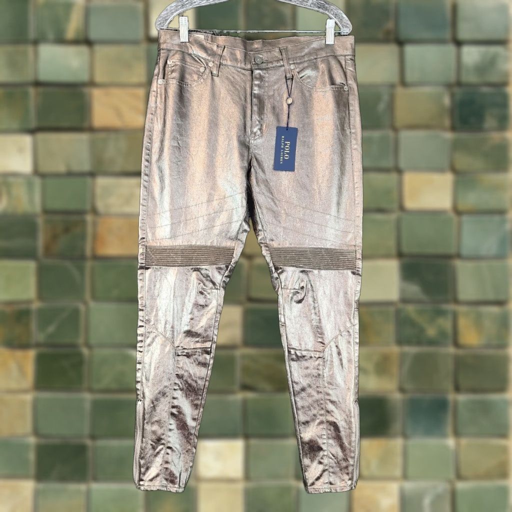 Polo Ralph Lauren VINTAGE Polo Ralph Lauren Men's Pants Skinny Ankle Stretch Size 33 Copper 90s Mens Size US XS / EU 42 / 0 - 1 Thumbnail