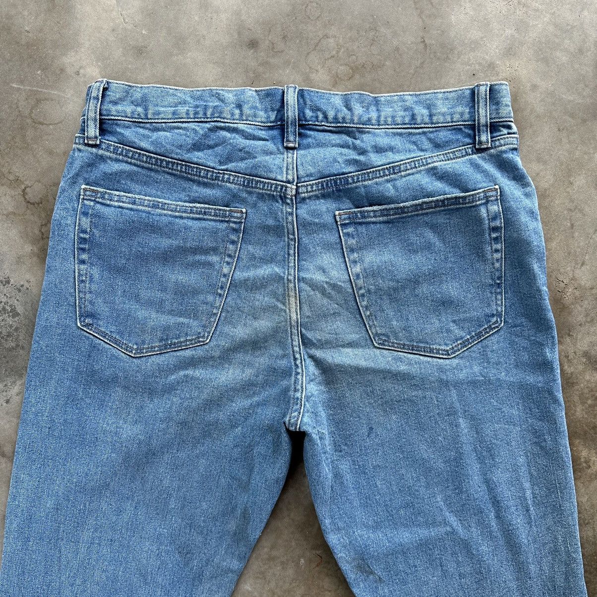 Japanese Brand Vintage Japanese Distressed Faded Denim Jean Pant W34 Size US 34 / EU 50 - 12 Thumbnail