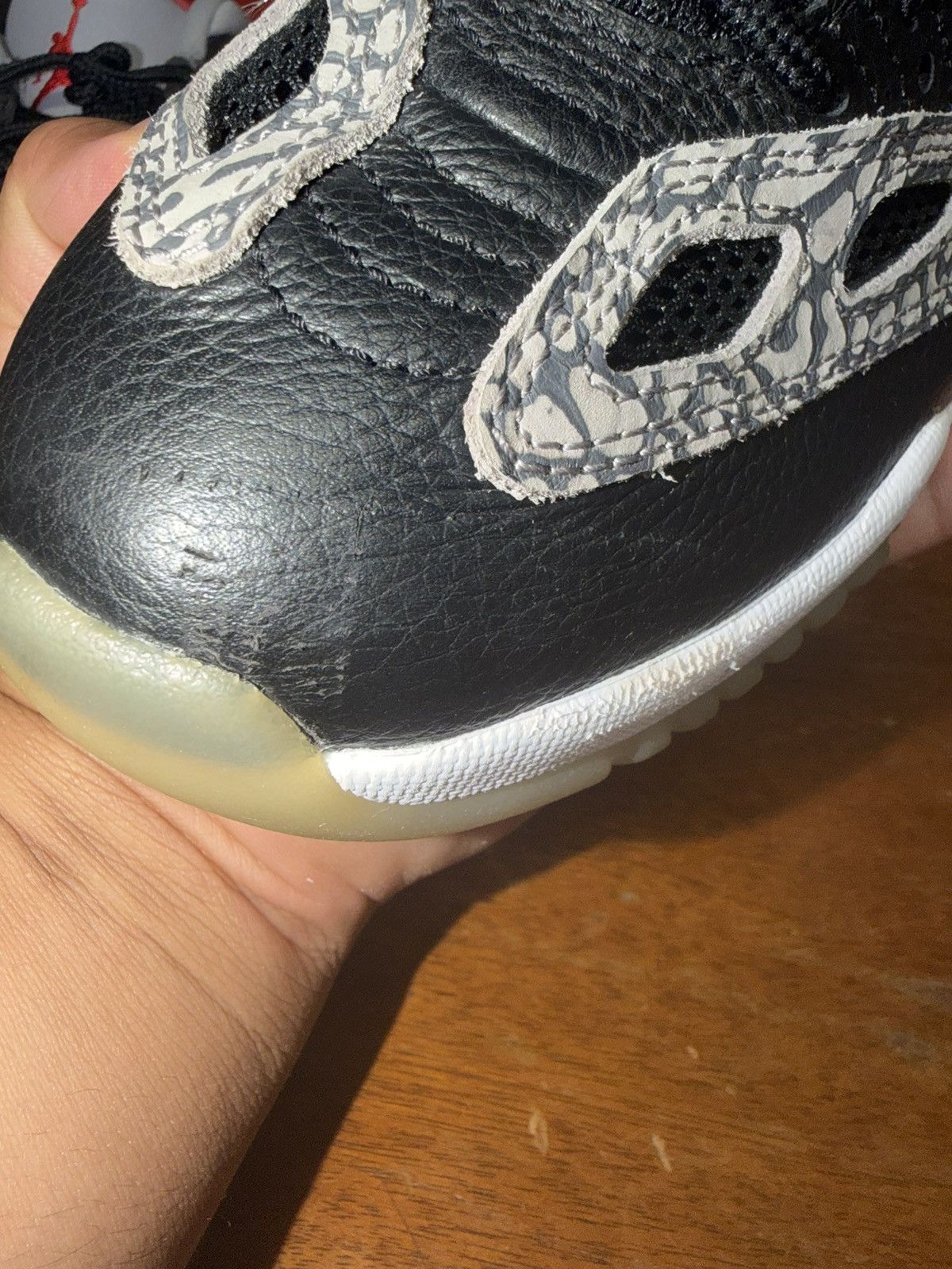 Nike Air Jordan 11 Retro Low IE Black Cement size 8.5 Size US 8.5 / EU 41-42 - 8 Thumbnail
